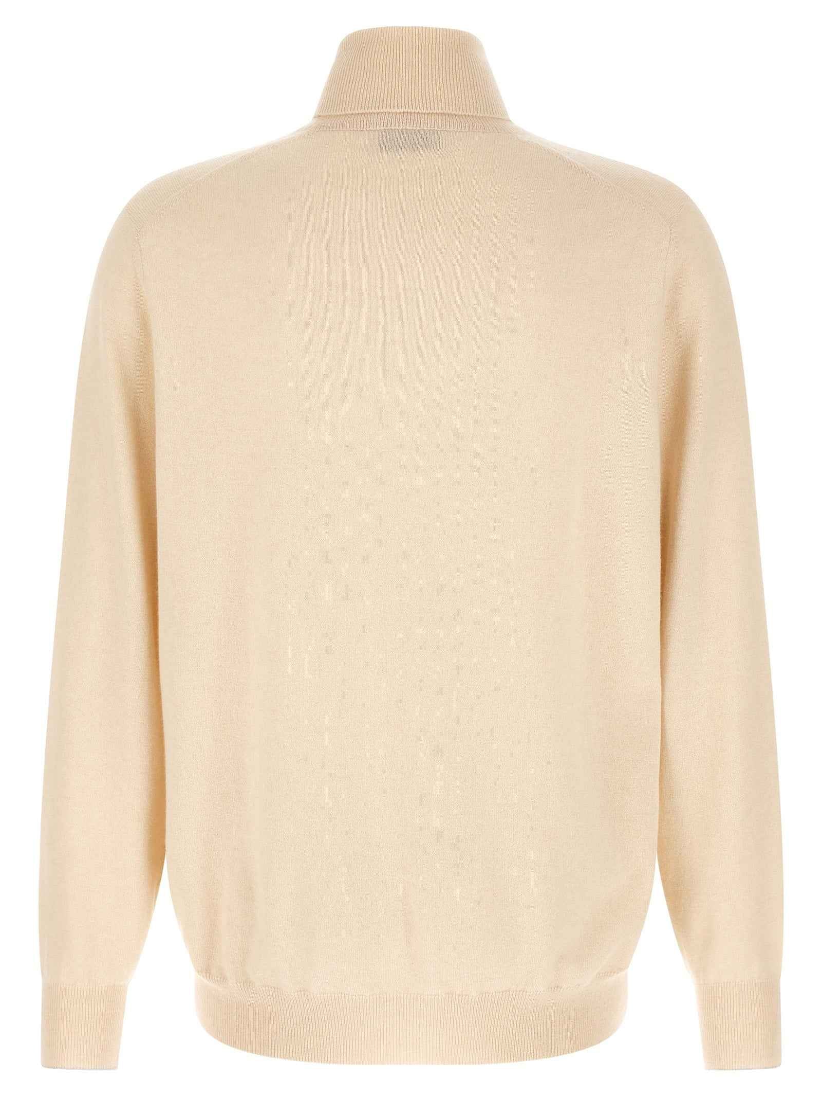 Brunello Cucinelli White Cashmere Cardigan