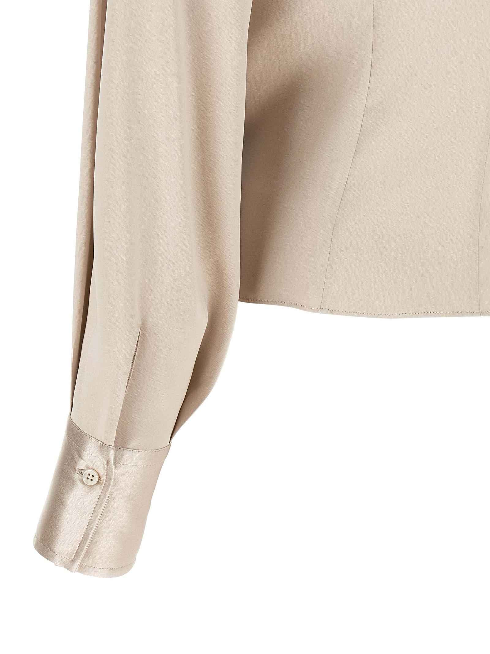 Brunello Cucinelli Beige Silk Blouse