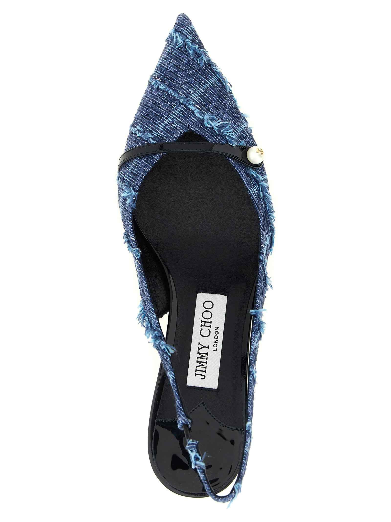 Jimmy Choo Multicolor Tencel Mid Heel Pumps