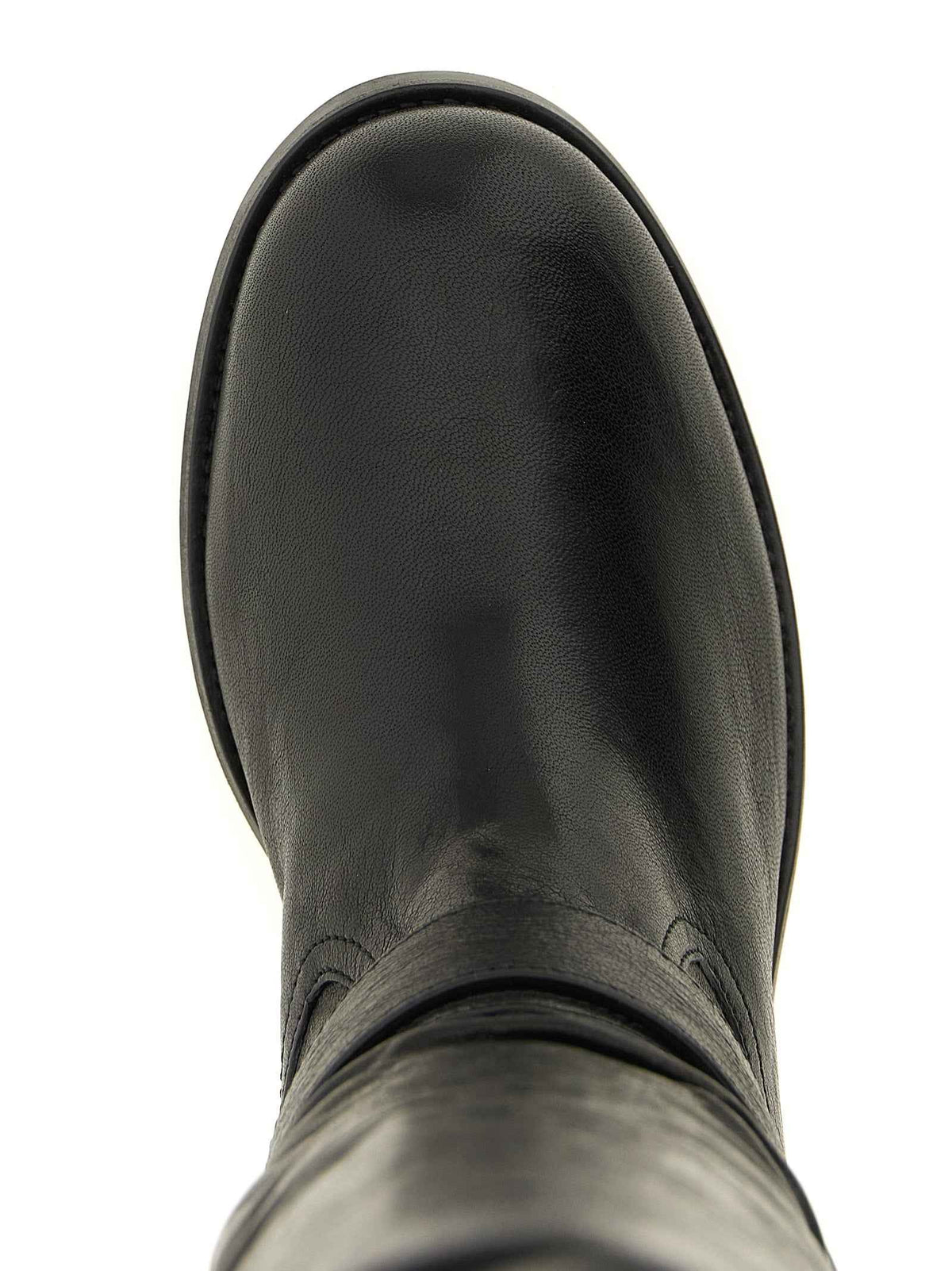 Jimmy Choo Black Leather Over The Knee
