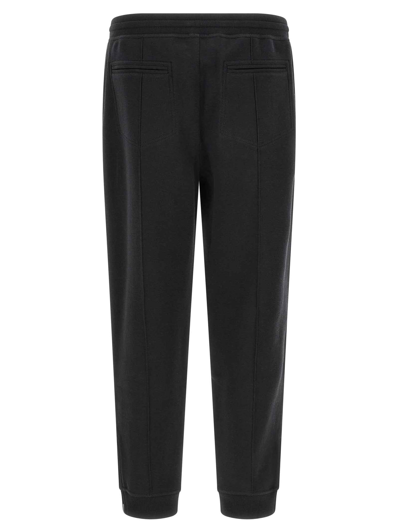 Brunello Cucinelli Black Cotton Joggers (Workout Pants)