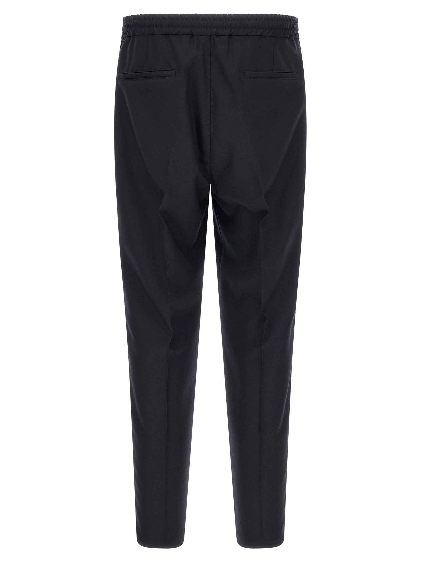 Brunello Cucinelli Blue Virgin Wool Casual Pants