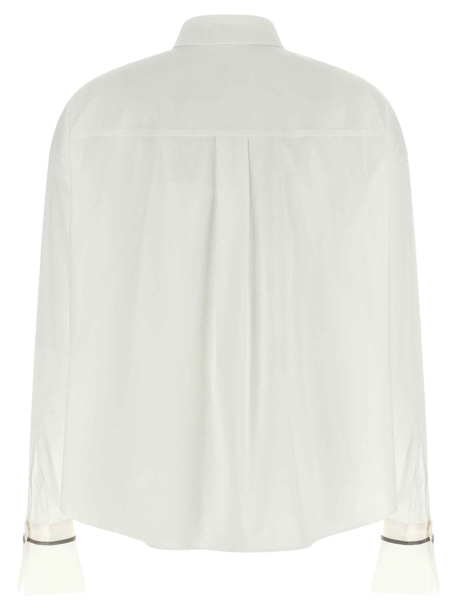 Brunello Cucinelli White Cotton Blouse