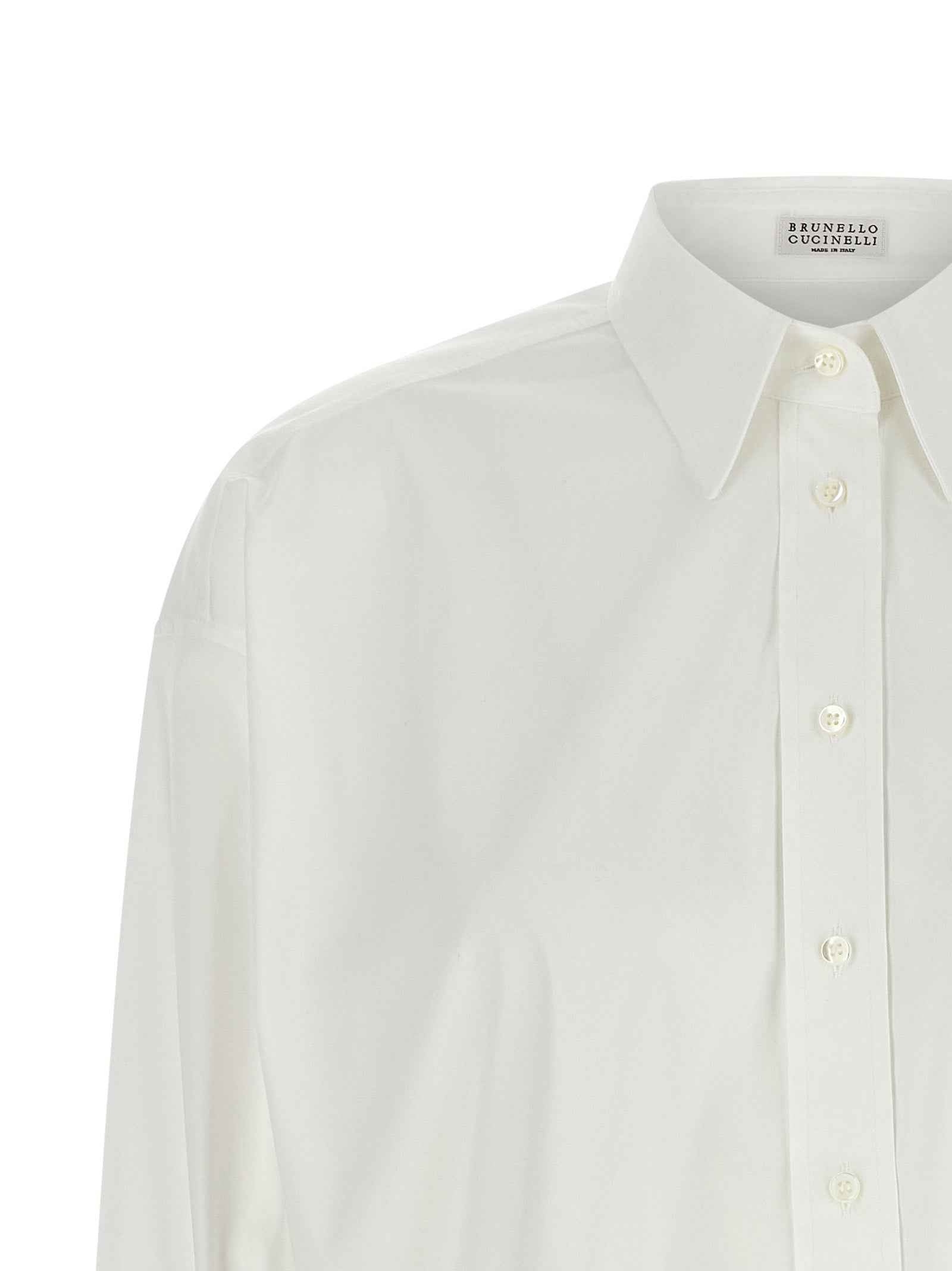Brunello Cucinelli White Cotton Blouse