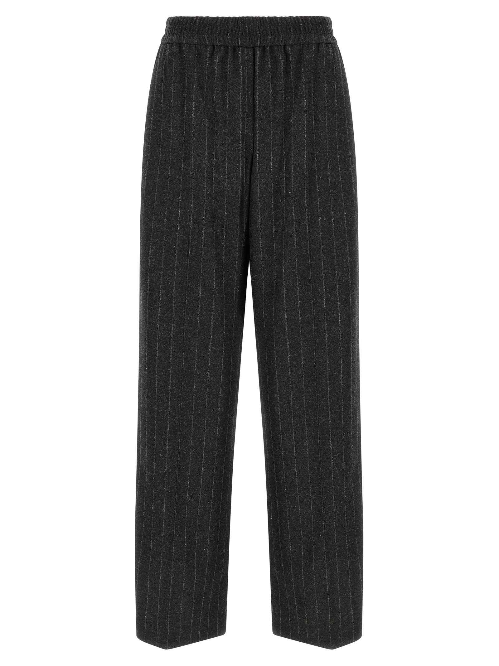 Brunello Cucinelli Gray Virgin Wool Casual Pants