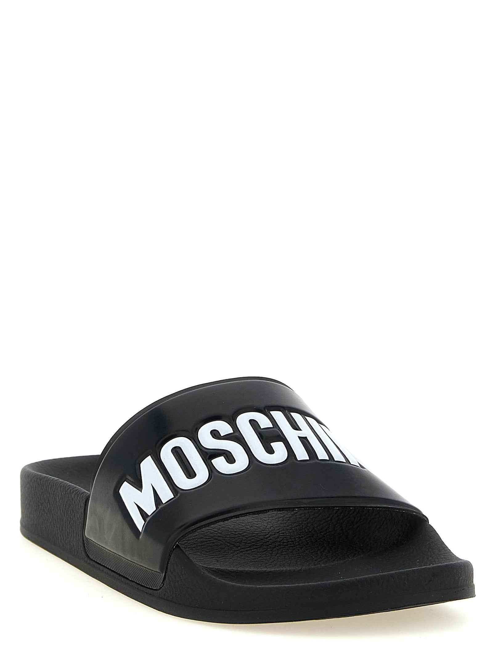 Moschino Bicolor Pvc Slides
