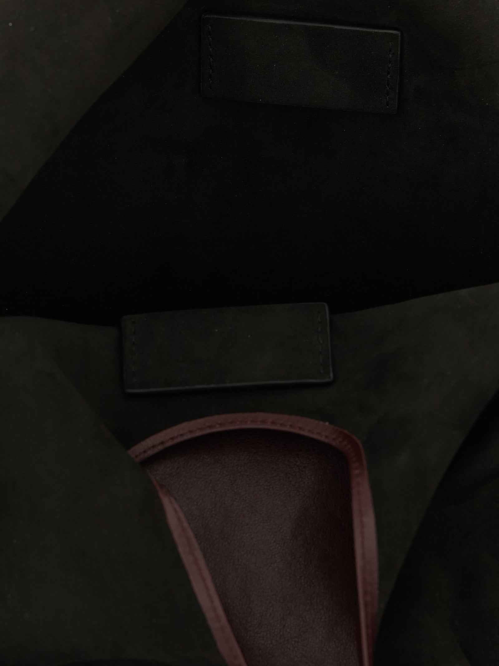 Maison Margiela Bordeaux Lamb Leather Shoulder Bag