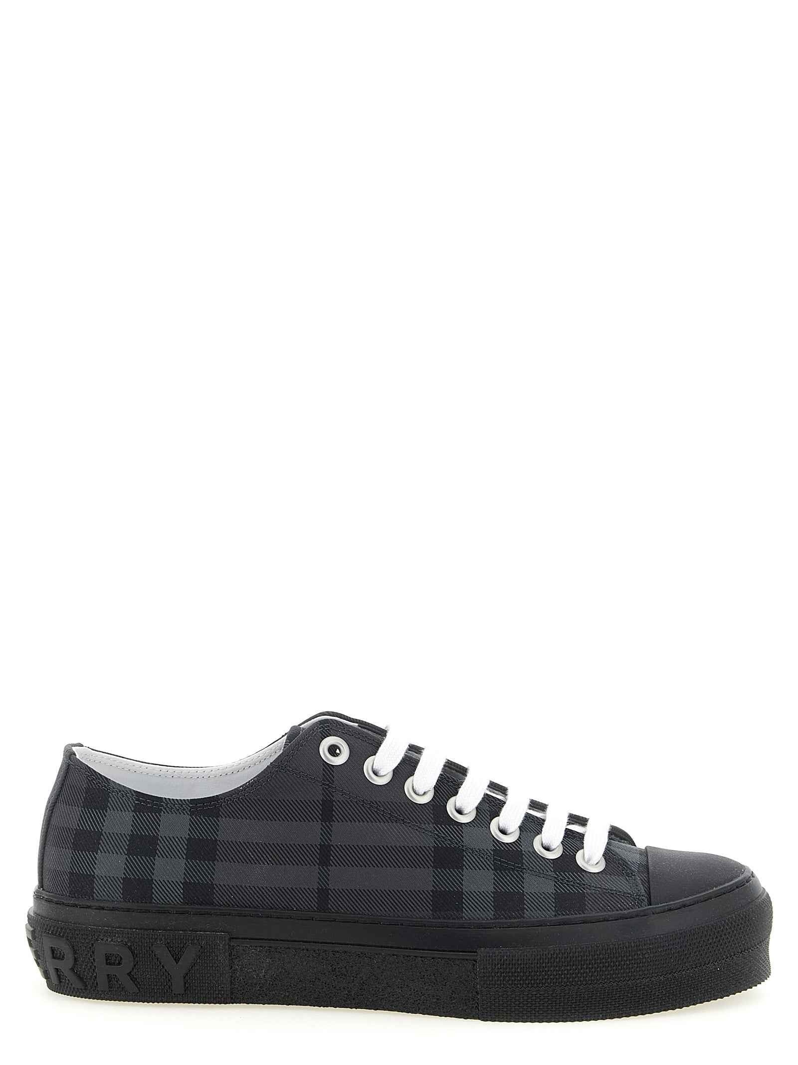 Burberry Gray Polyamide Low Top Sneakers