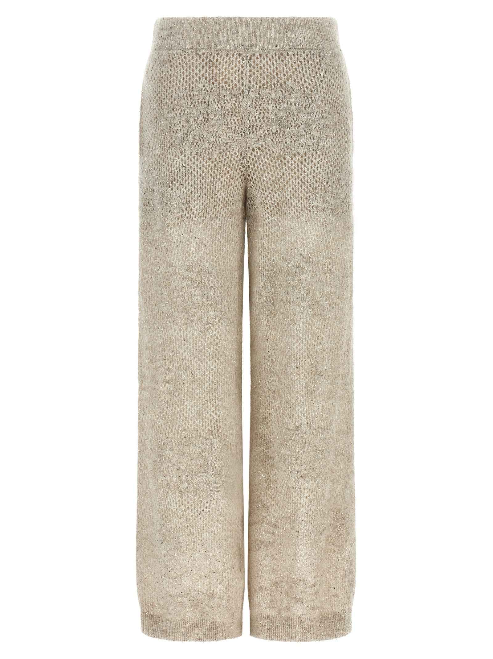 Brunello Cucinelli Beige Nylon Casual Pants