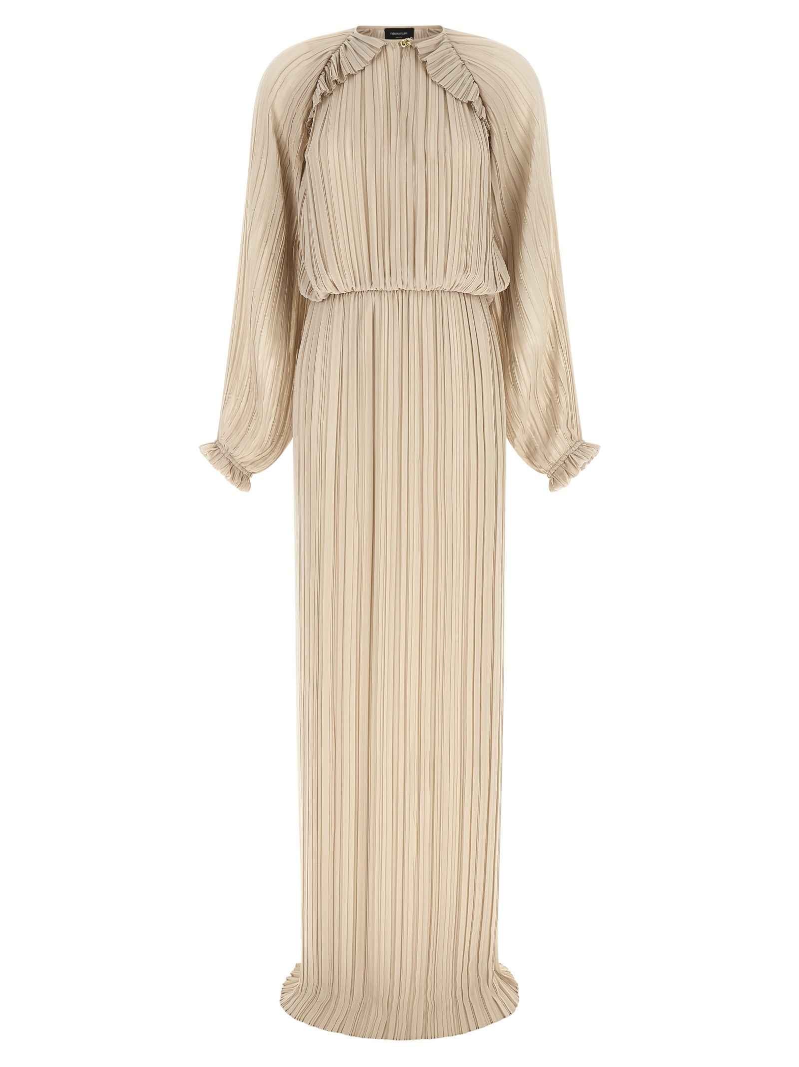 Fabiana Filippi Beige Polyester Long Dress