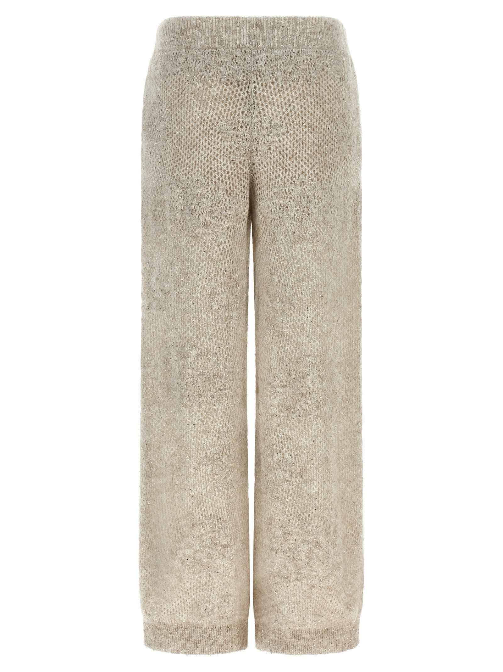 Brunello Cucinelli Beige Nylon Casual Pants