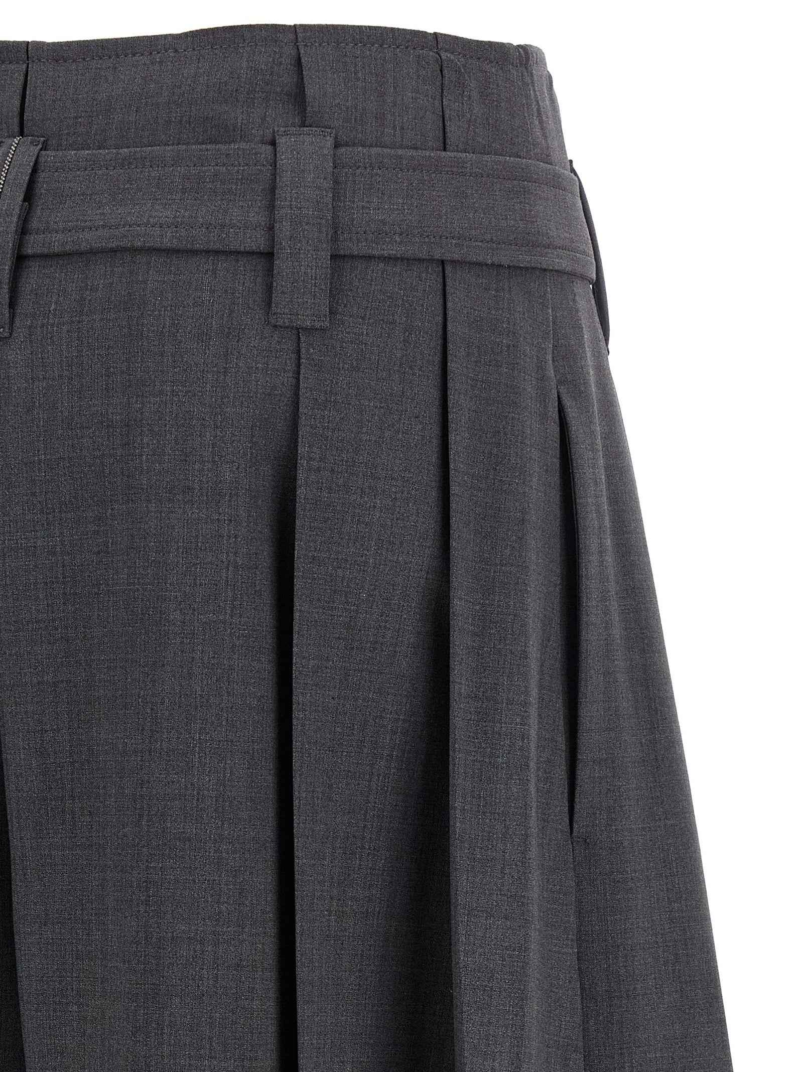 Brunello Cucinelli Gray Virgin Wool Bermuda Shorts