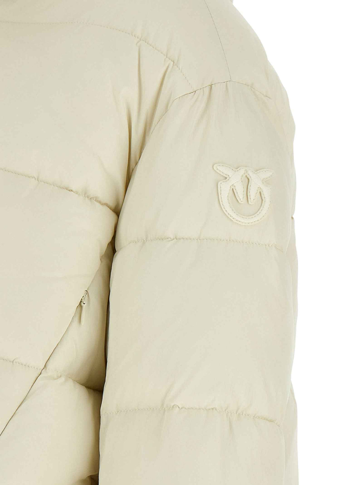 PINKO Beige Polyamide Full-Length Jacket