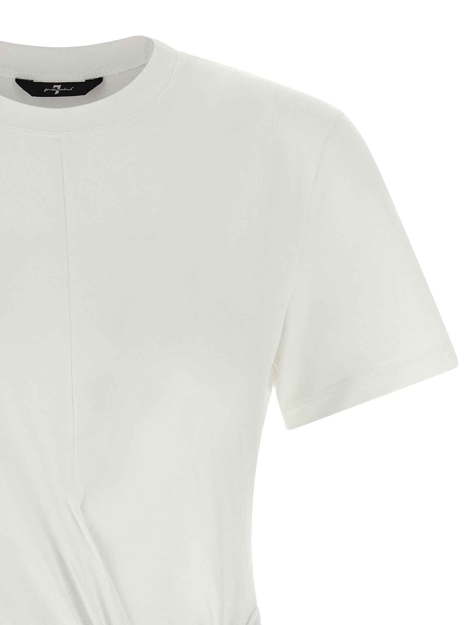 7 For All Mankind White Lyocell T-Shirt