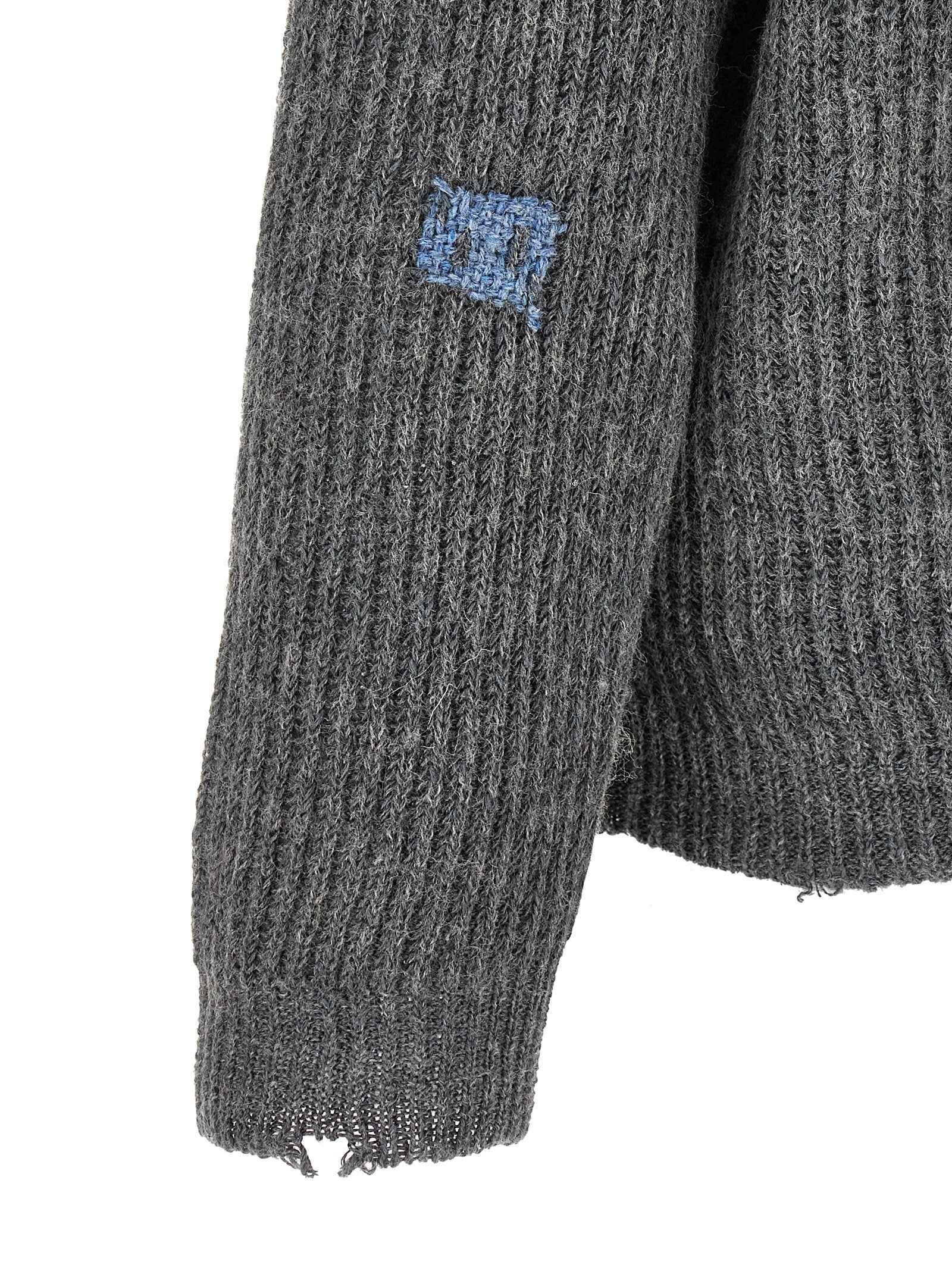 Maison Margiela Gray Linen Cardigan