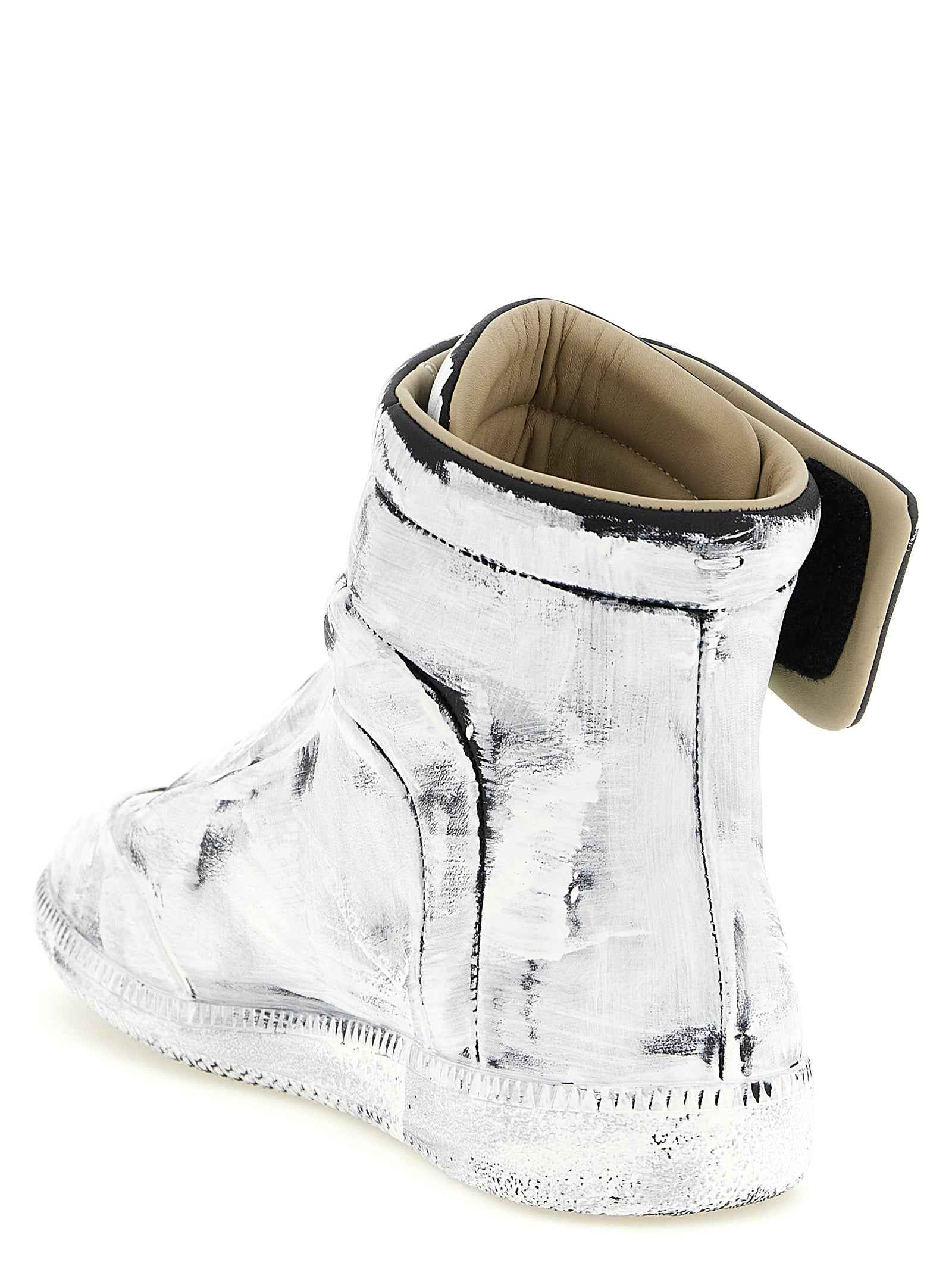 Maison Margiela Bicolor Calfskin Athletic Sneakers