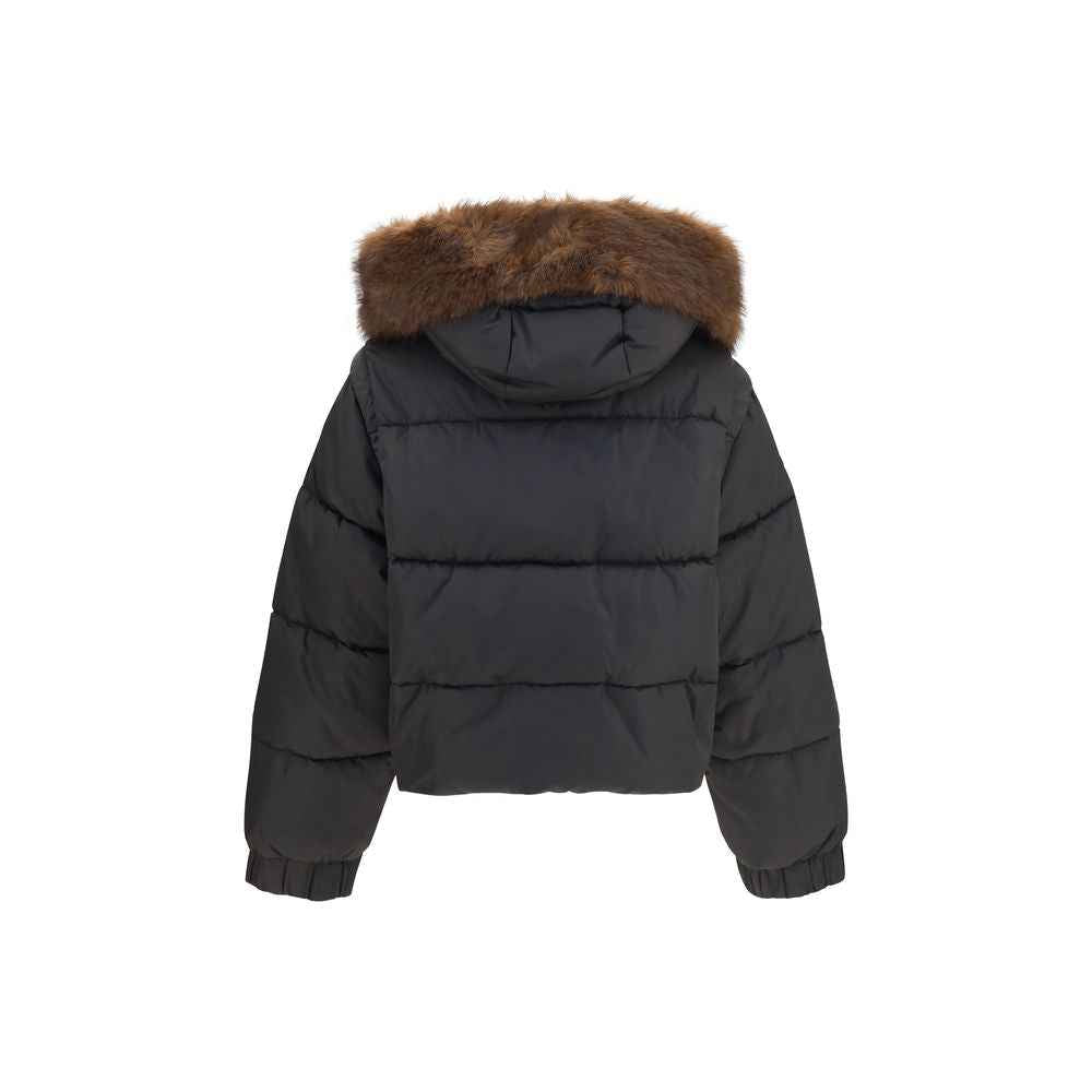 PINKO Brown Goose Down Full-Length Jacket