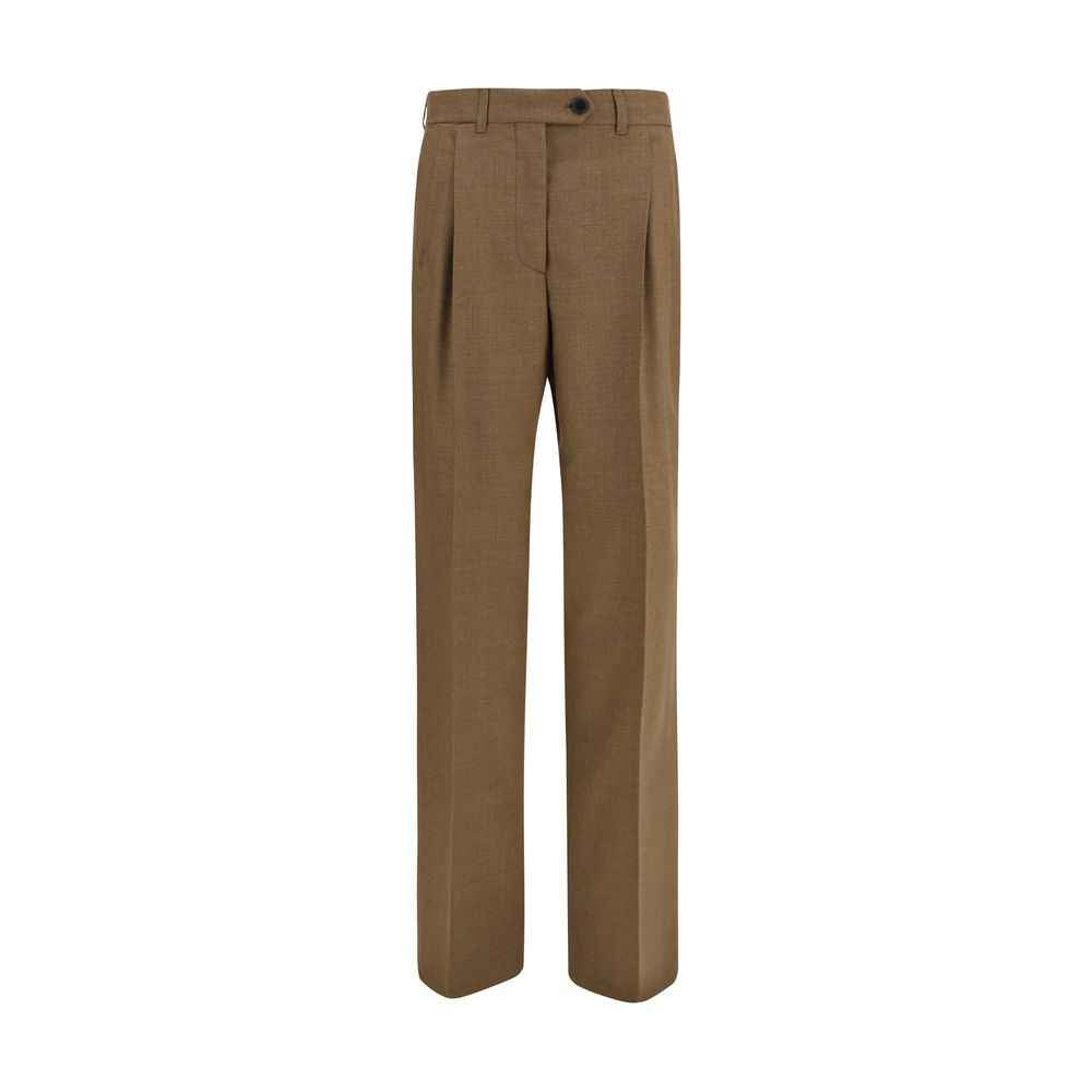 Prada Brown Wool Oves Aries Dress Pants
