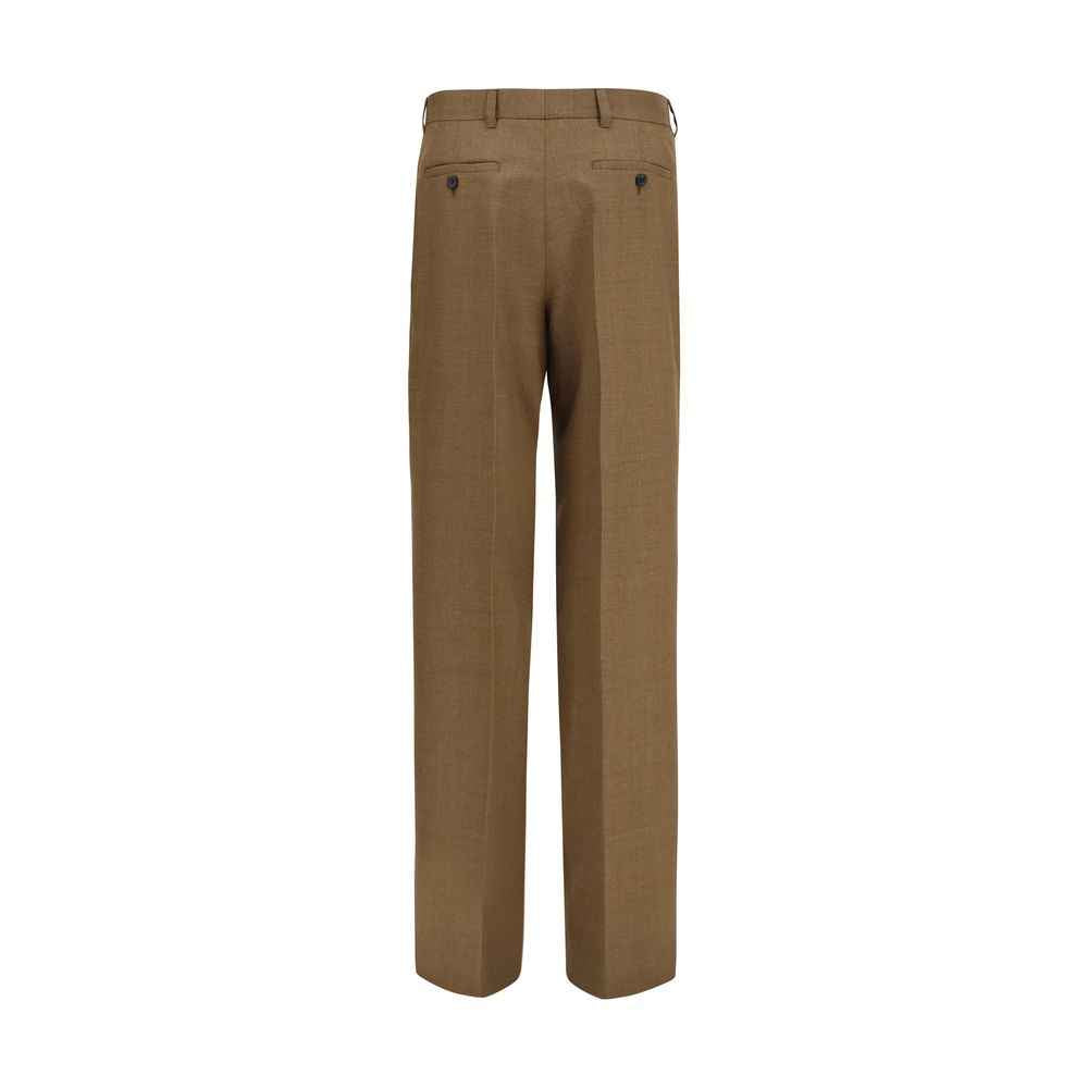 Prada Brown Wool Oves Aries Dress Pants
