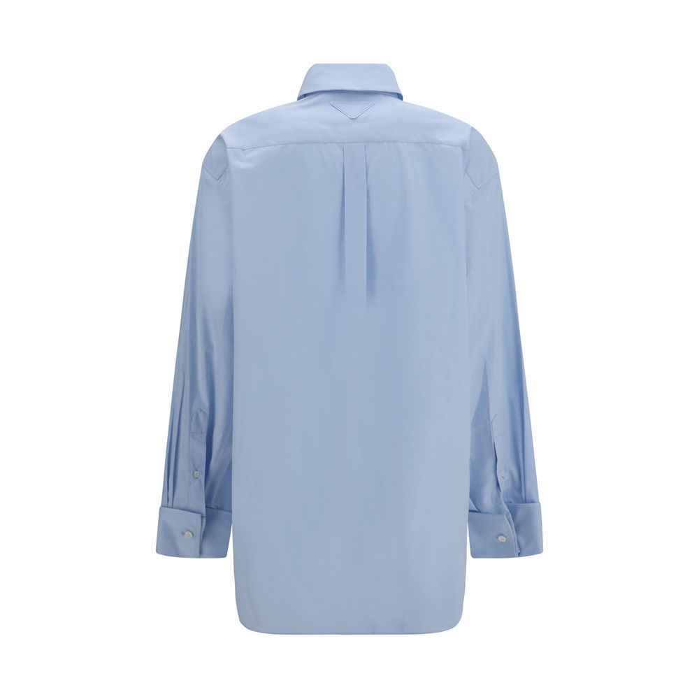 Prada Blue Cotton Shirt