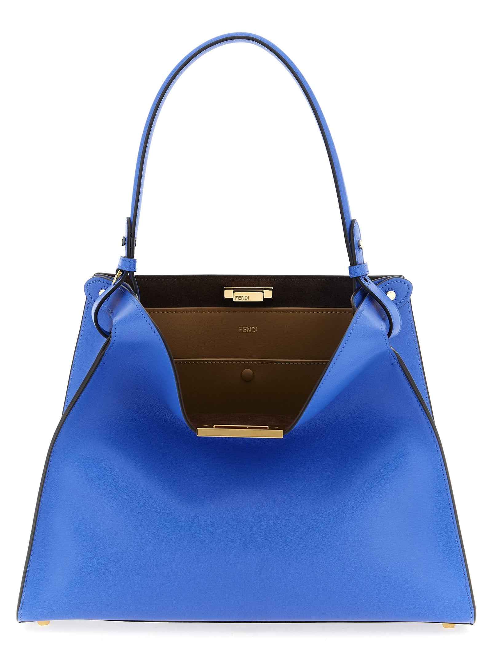 Fendi Blue Calfskin Handbag