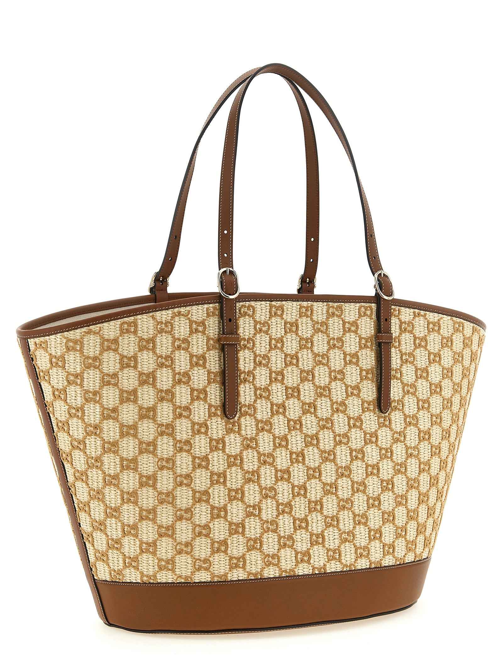 Gucci Brown Cotton Handbag