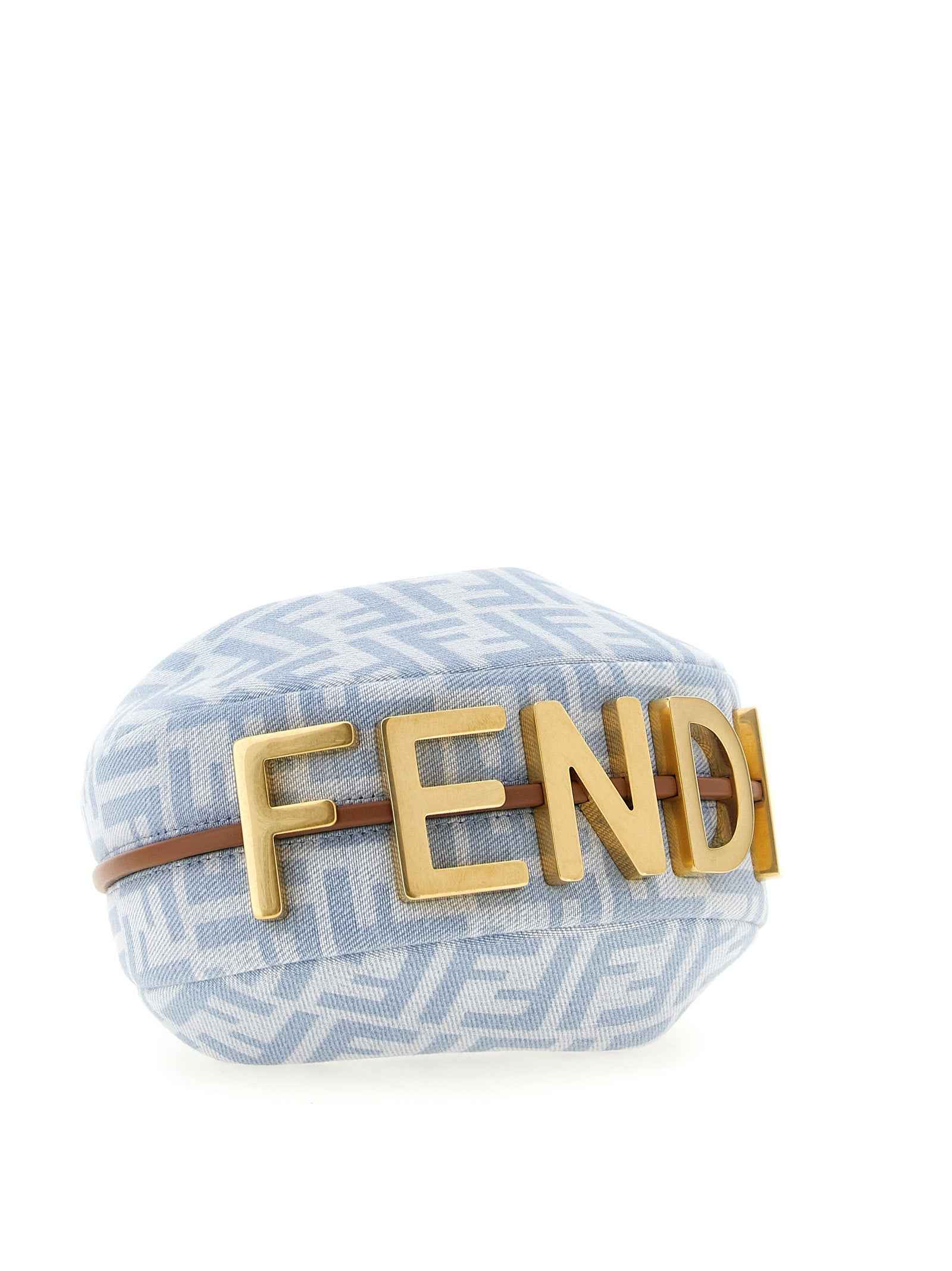 Fendi Blue Cotton Handbag