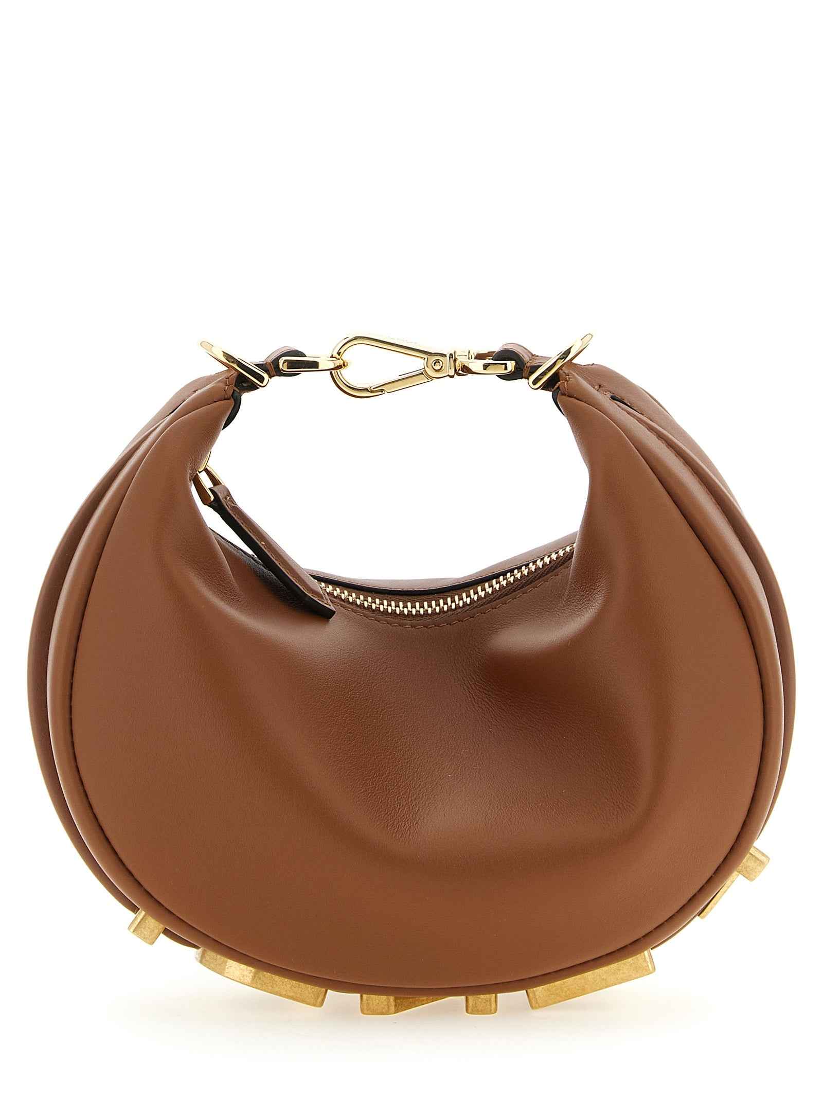 Fendi Brown Calfskin Handbag
