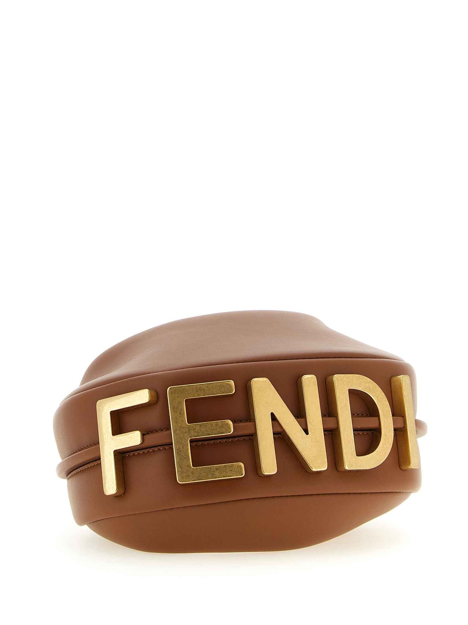 Fendi Brown Calfskin Handbag