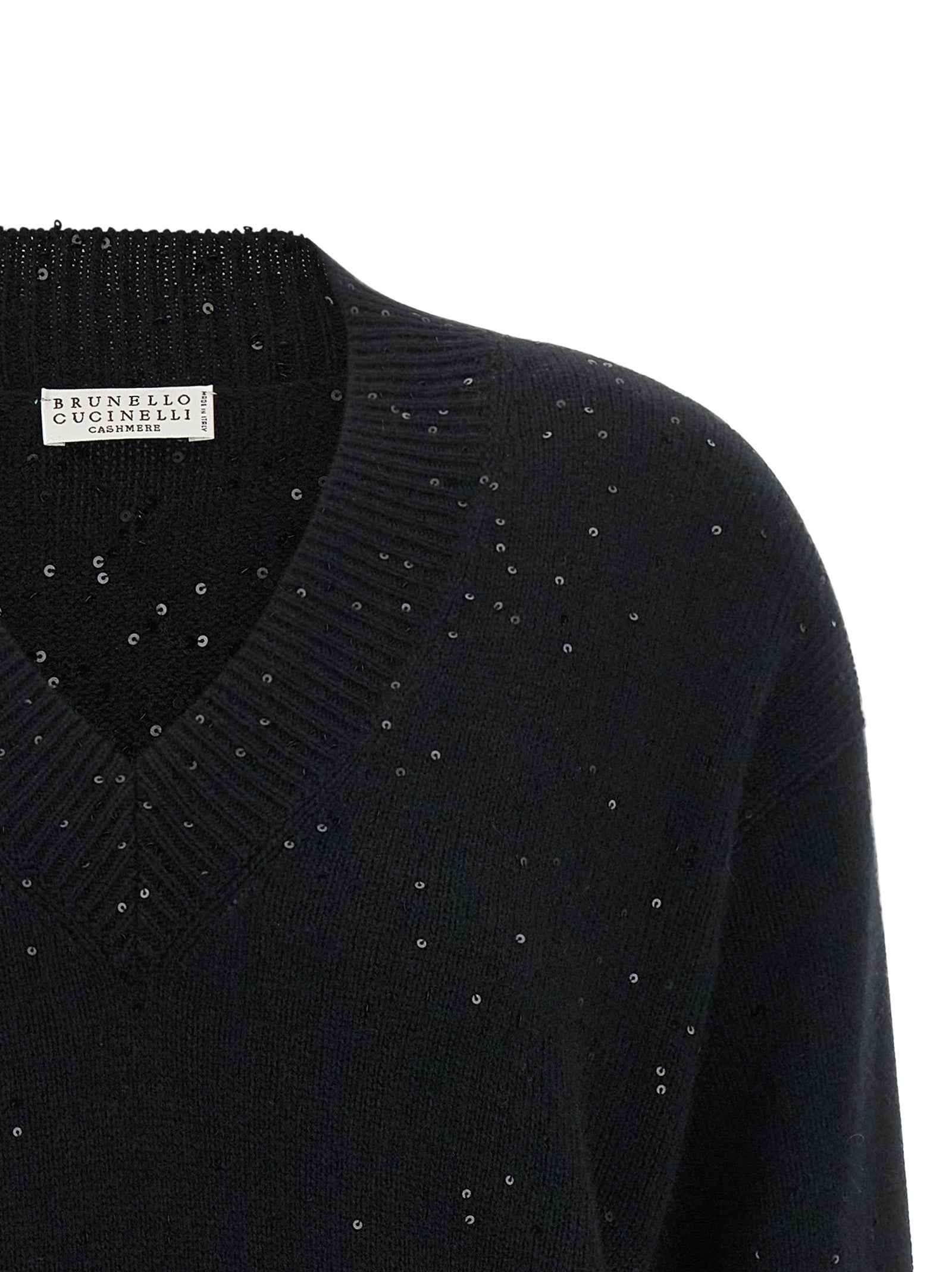 Brunello Cucinelli Black Cashmere Cardigan