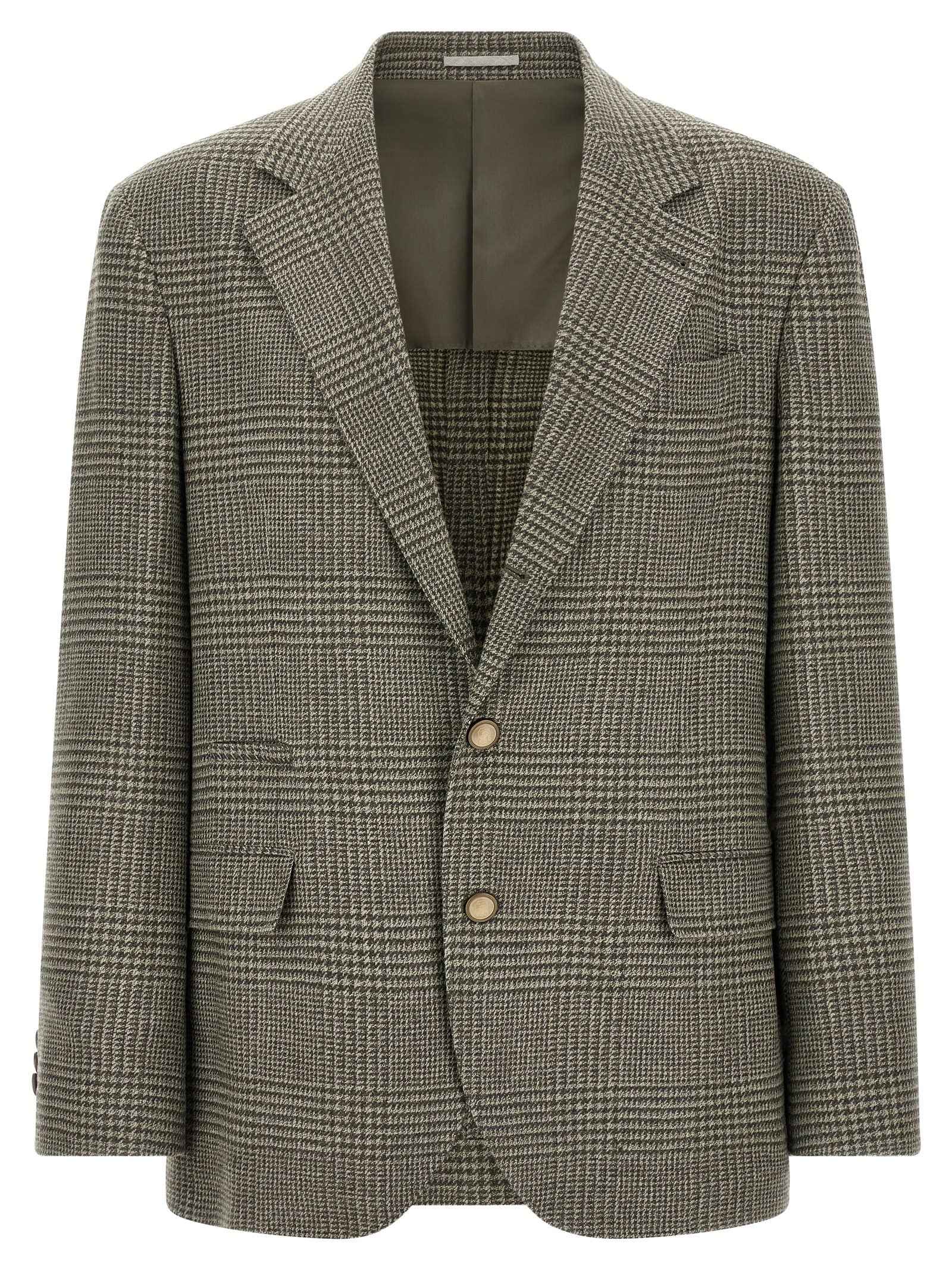 Brunello Cucinelli Bicolor Wool Blazer