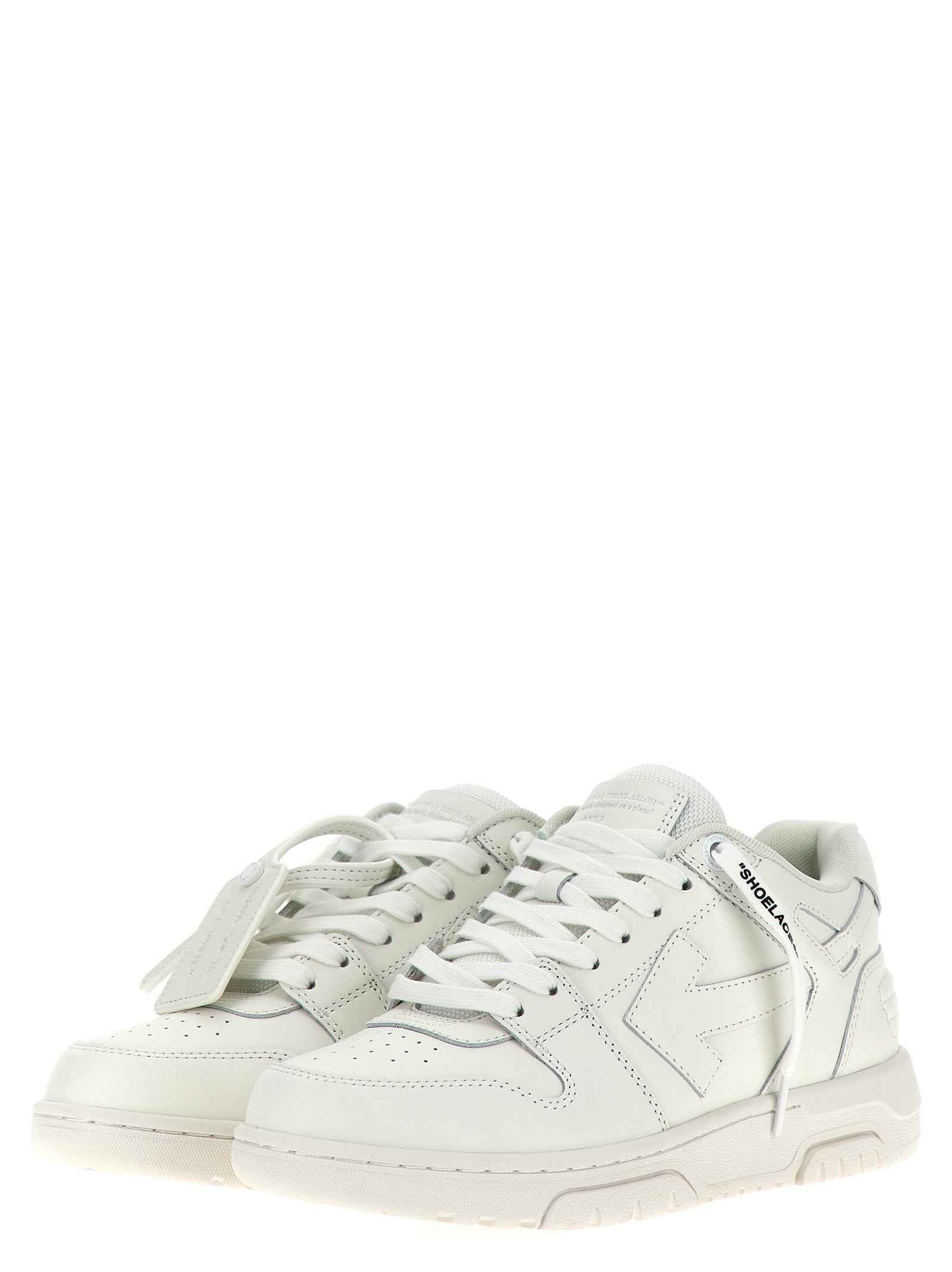 Off-White White Calfskin Low Top Sneakers