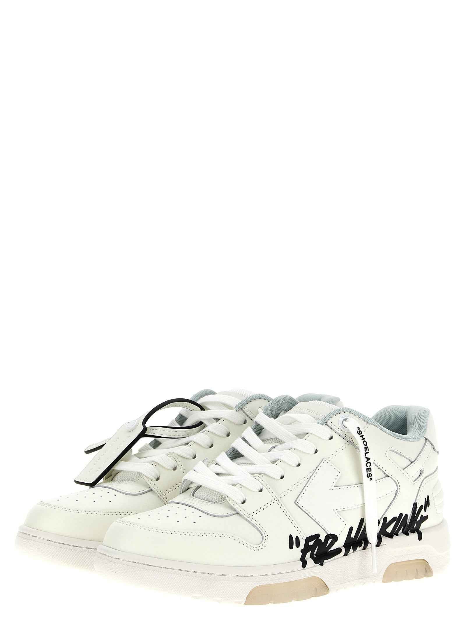 Off-White Bicolor Bovine Leather Sneakers