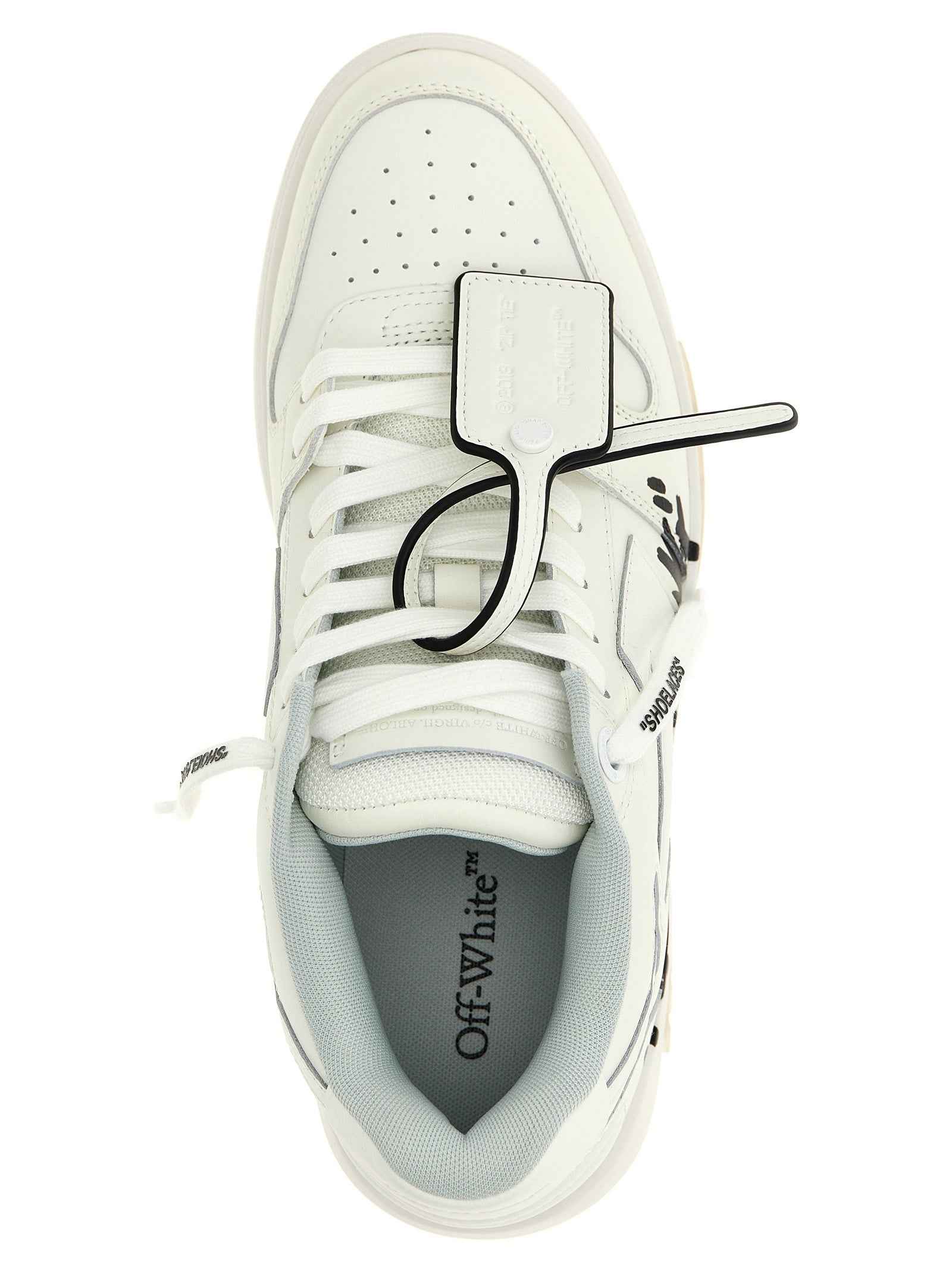 Off-White Bicolor Bovine Leather Sneakers