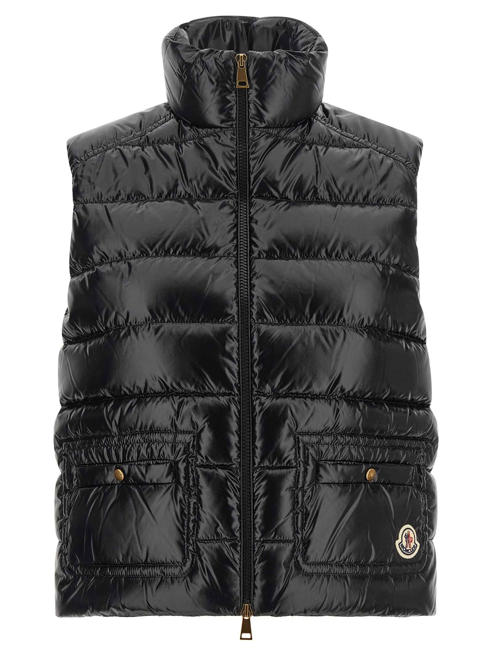 Moncler Black Polyamide Sleeveless Jacket
