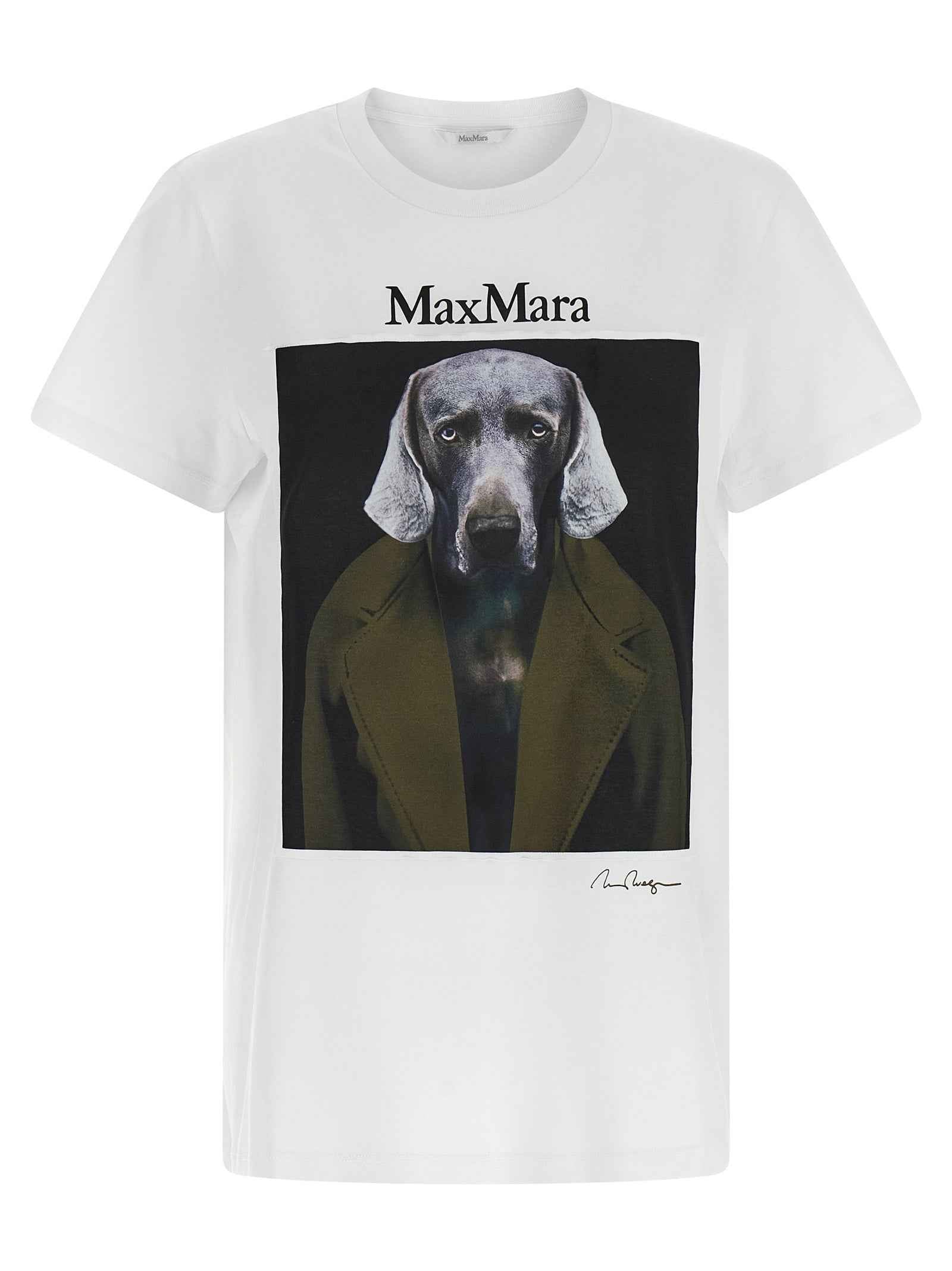 Max Mara White Cotton T-Shirt