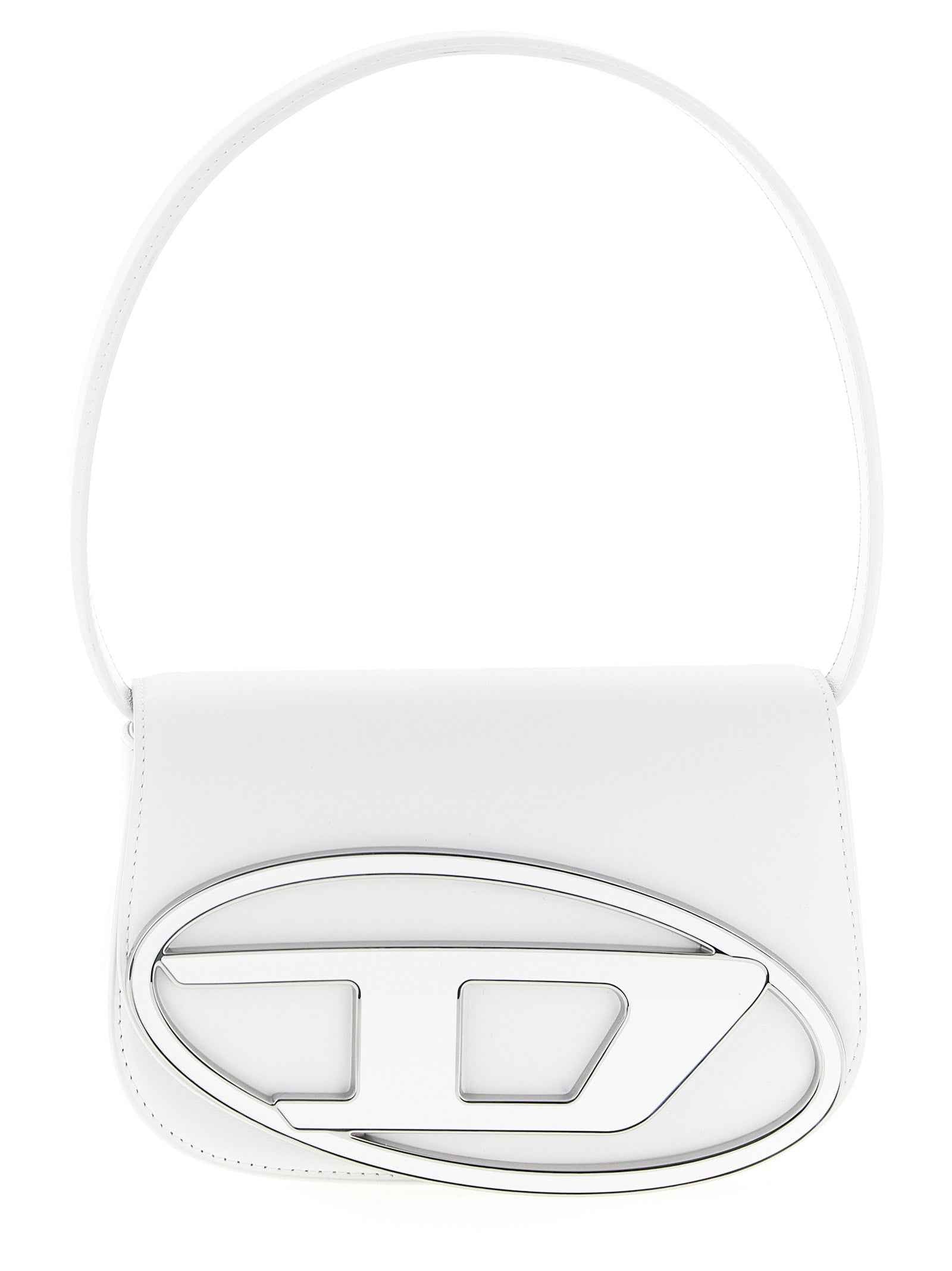 Diesel White Cowhide Shoulder Bag