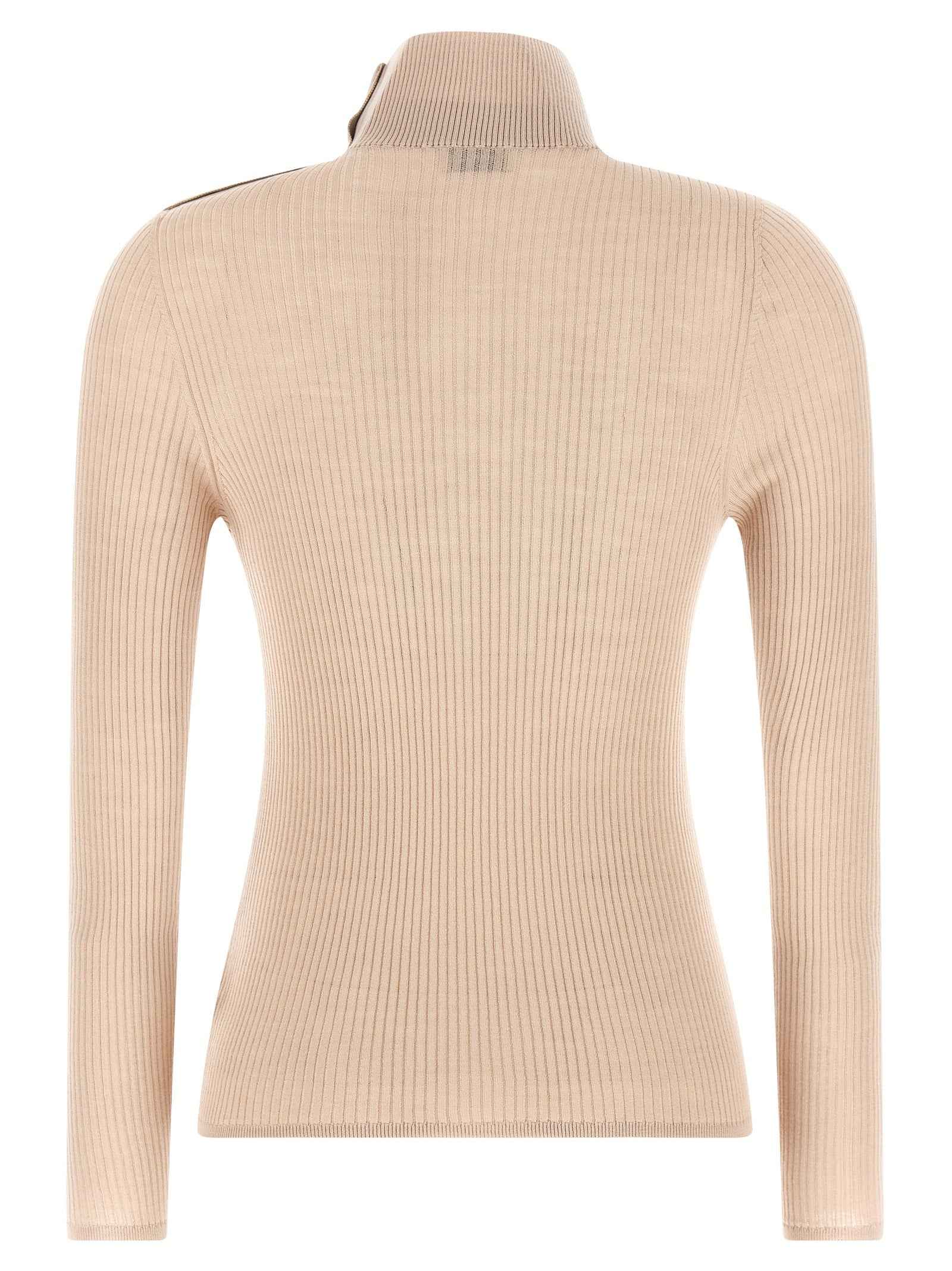 Moncler Beige Virgin Wool Cardigan