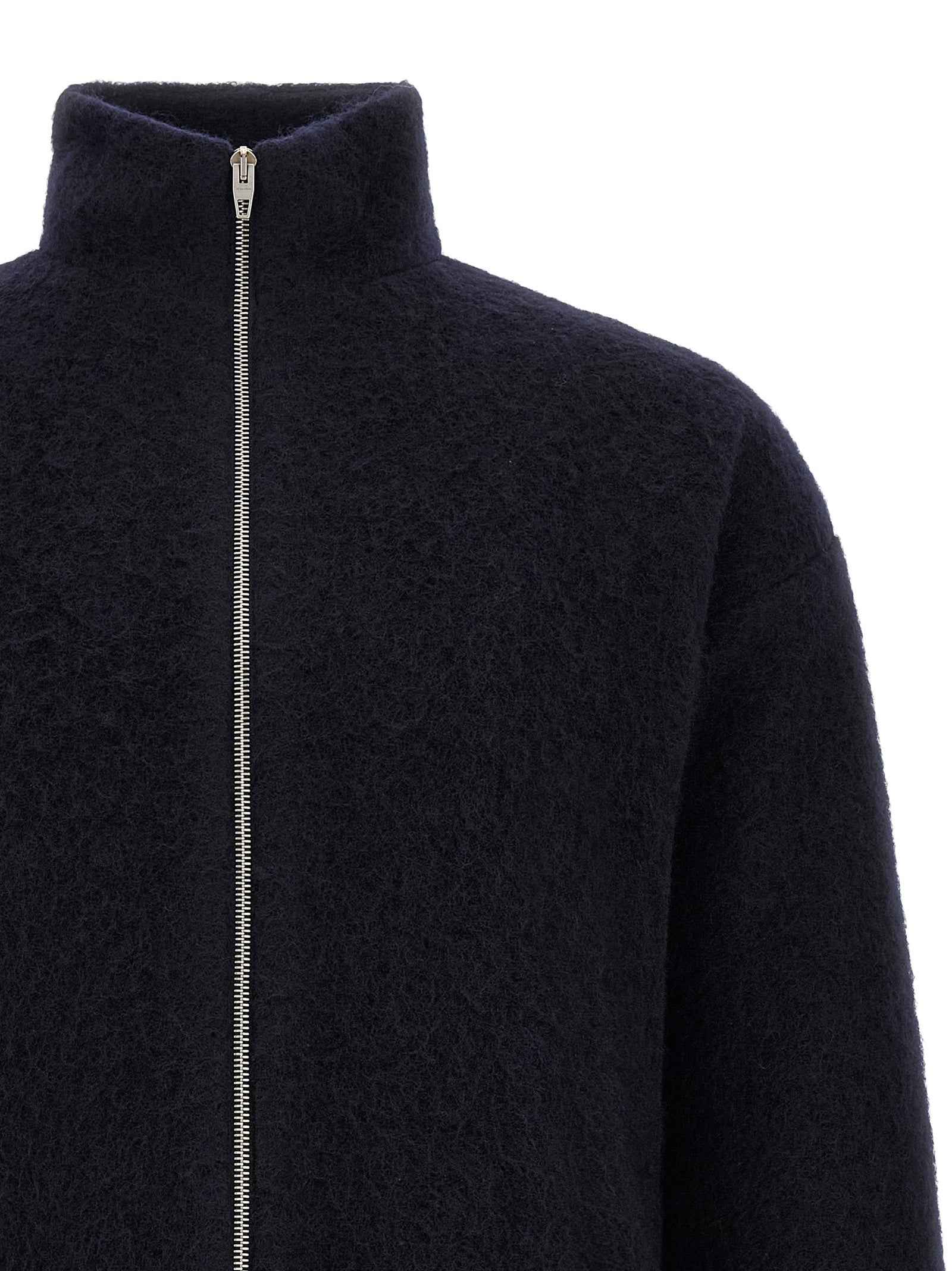 Jil Sander Blue Wool Sweatshirt