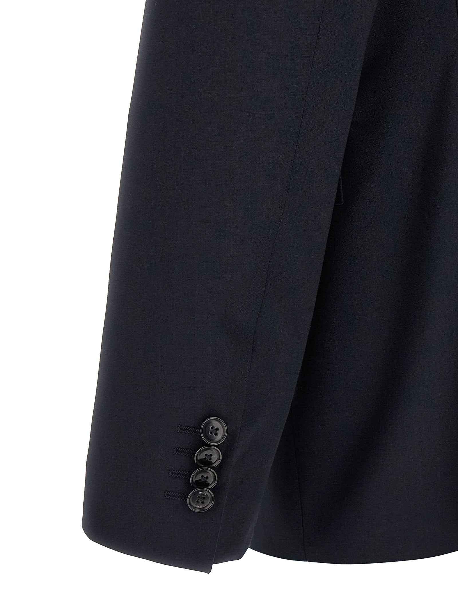 Hugo Boss Blue Virgin Wool Two-Piece Suit