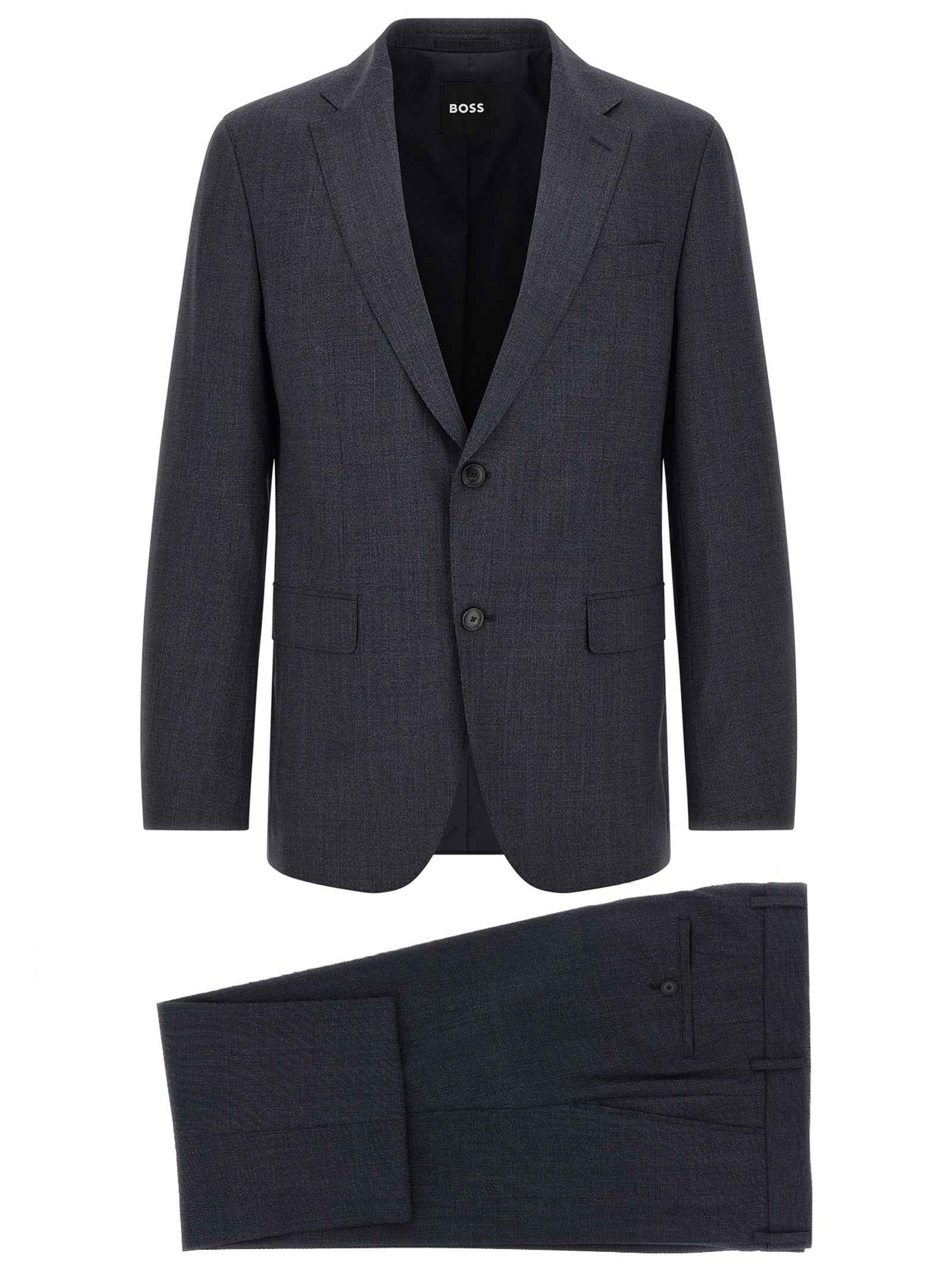Hugo Boss Blue Polyester Two-Piece Suit