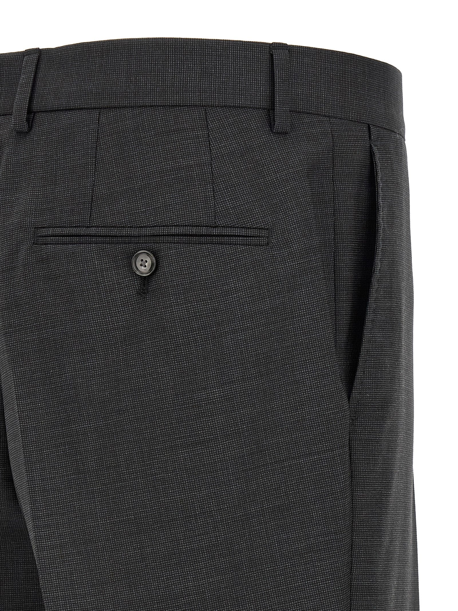 Hugo Boss Gray Virgin Wool Two-Piece Suit