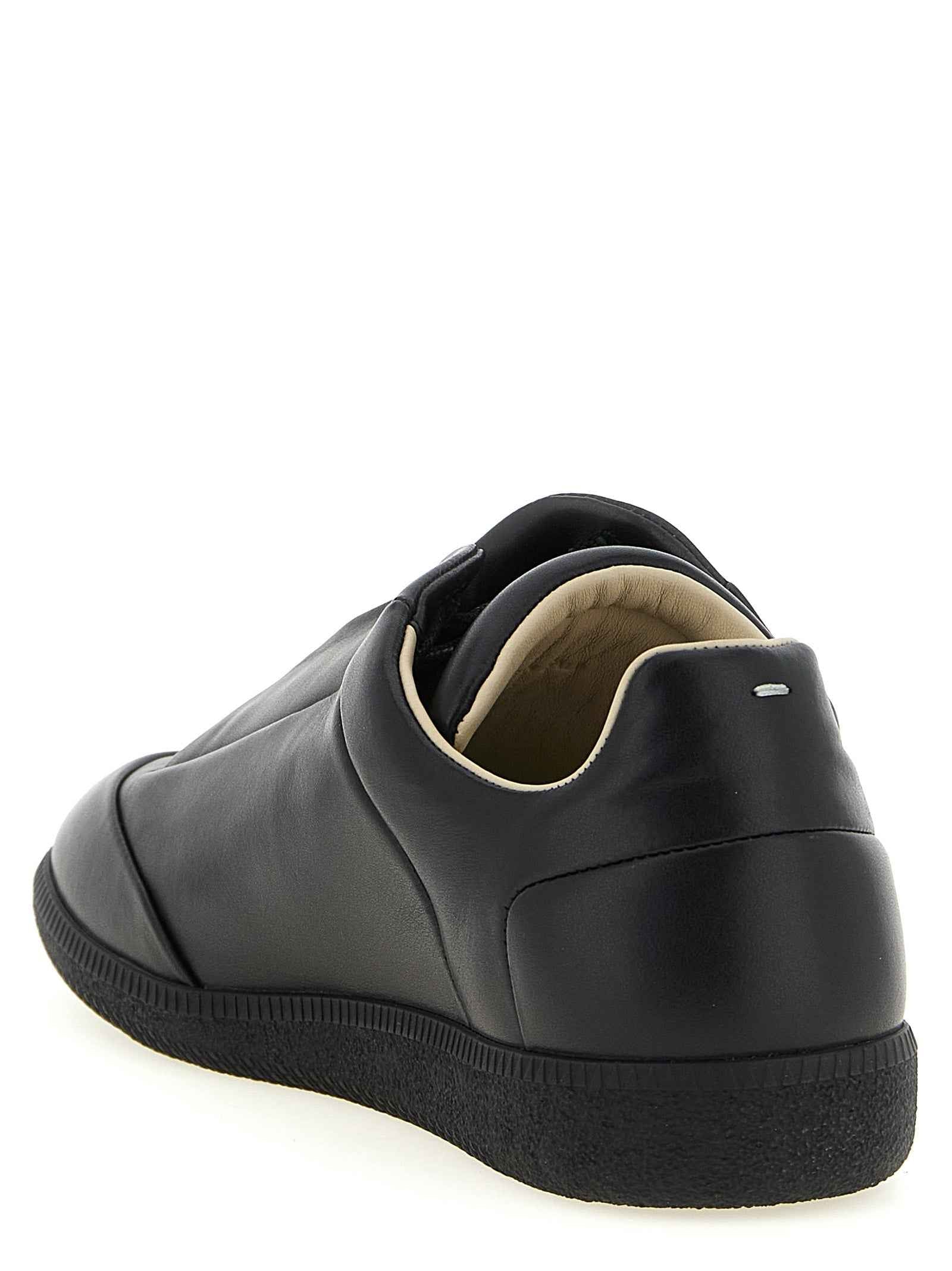 Maison Margiela Black Calfskin Low Top Sneakers