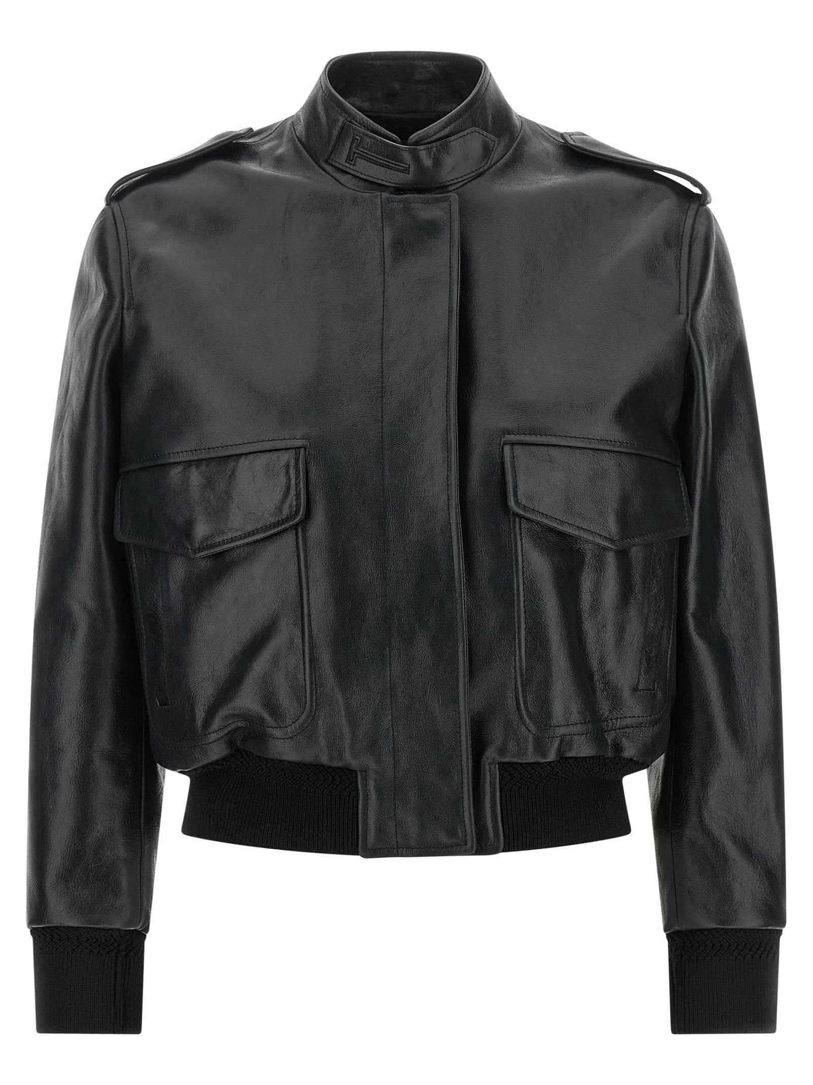 Tom Ford Black Lamb Leather Leather Jacket
