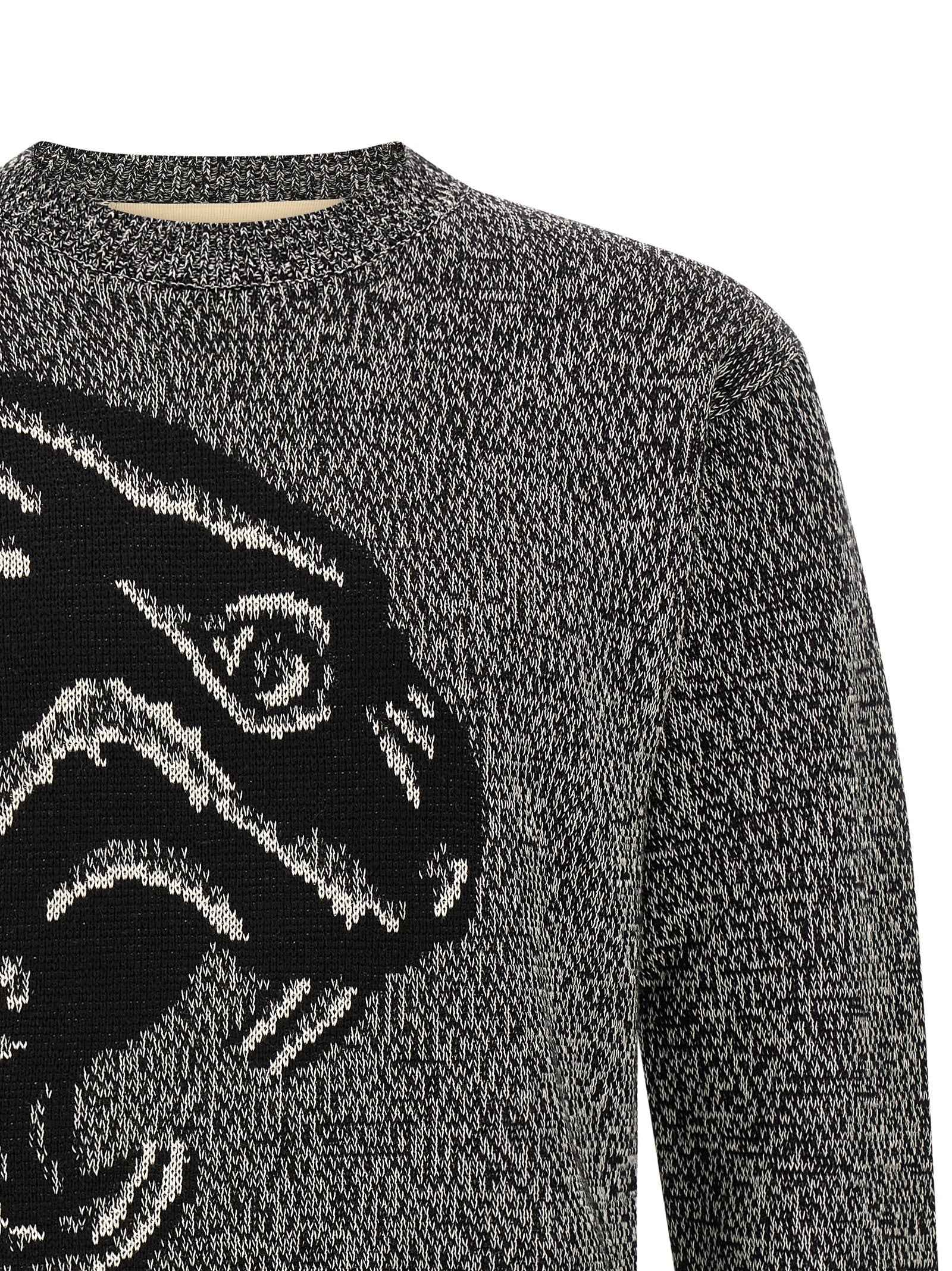 Valentino Garavani Bicolor Virgin Wool Cardigan