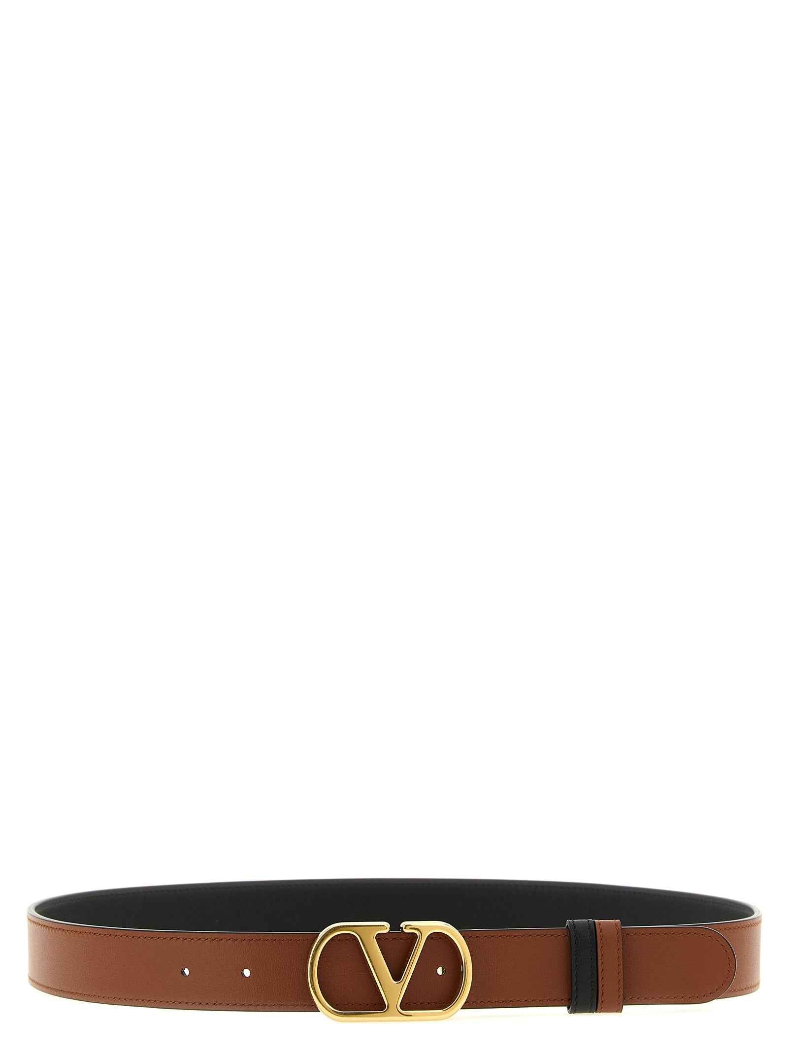 Valentino Garavani Black Calfskin Regular Belt
