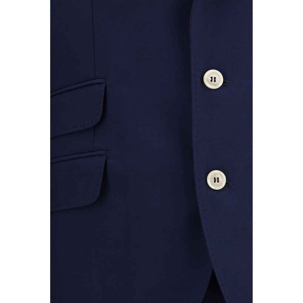 Brunello Cucinelli Blue Wool Oves Aries Two-Piece Suit