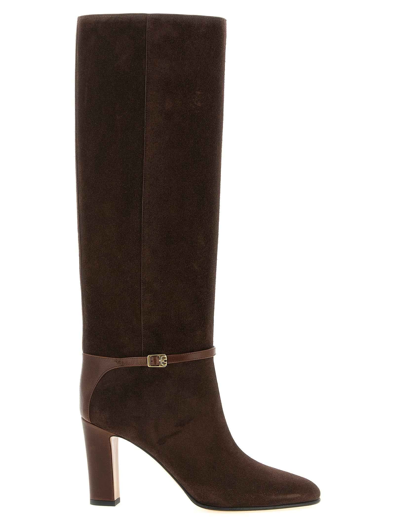 Valentino Garavani Brown Calfskin Over The Knee