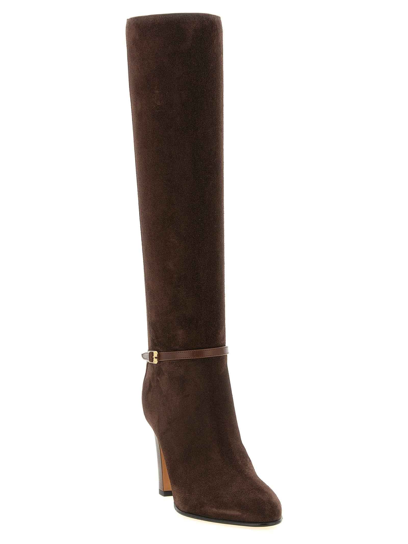Valentino Garavani Brown Calfskin Over The Knee