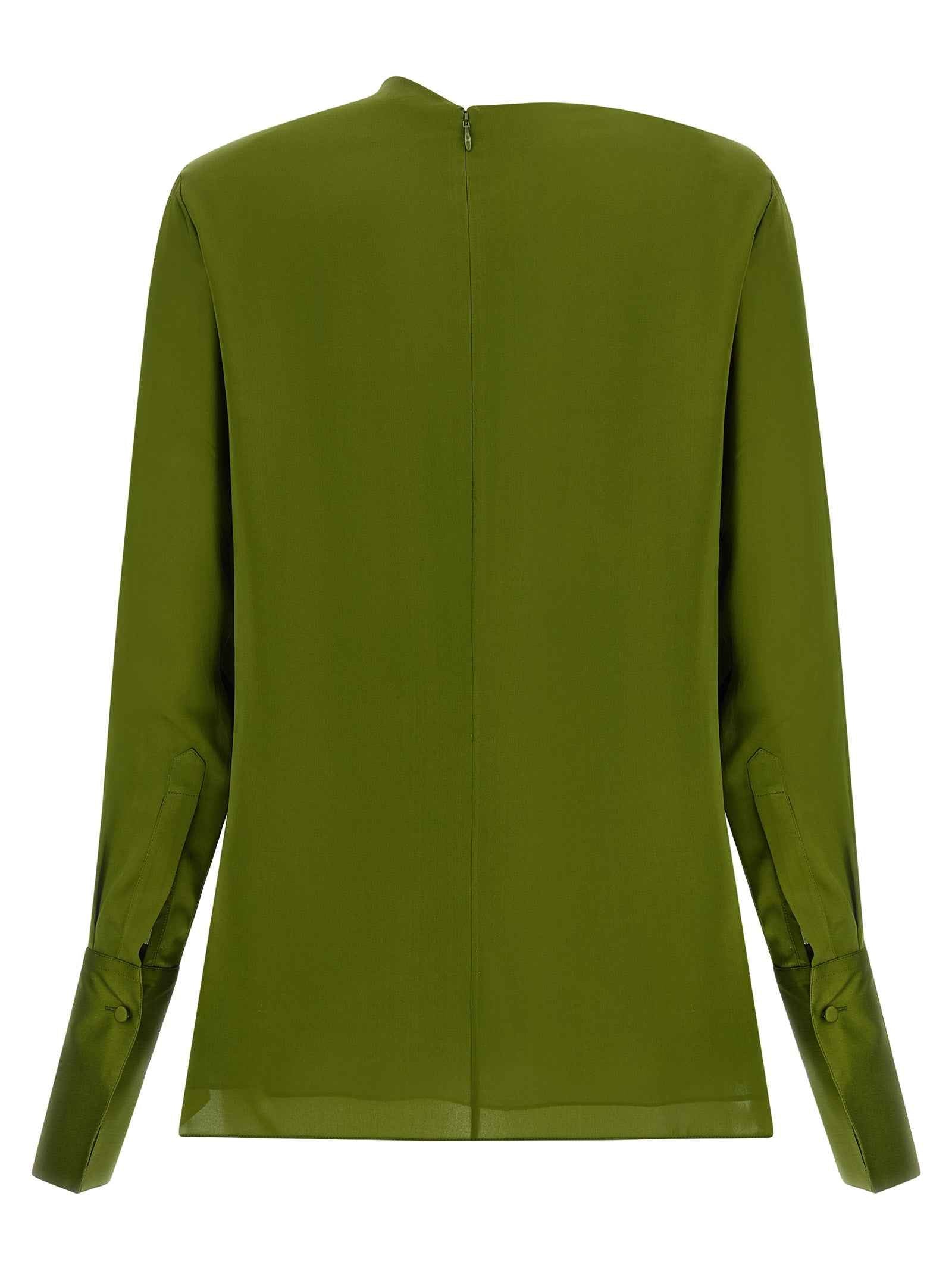 Tom Ford Bicolor Silk Blouse